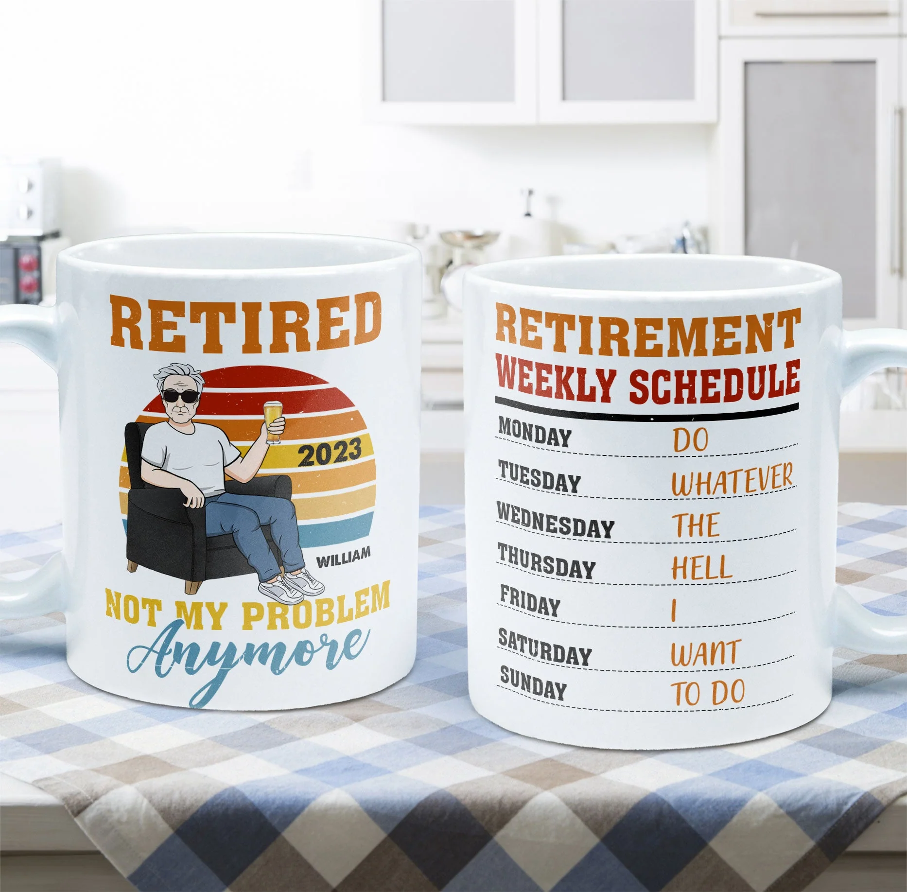 Officially Retired - Personalized Mug - Image 7