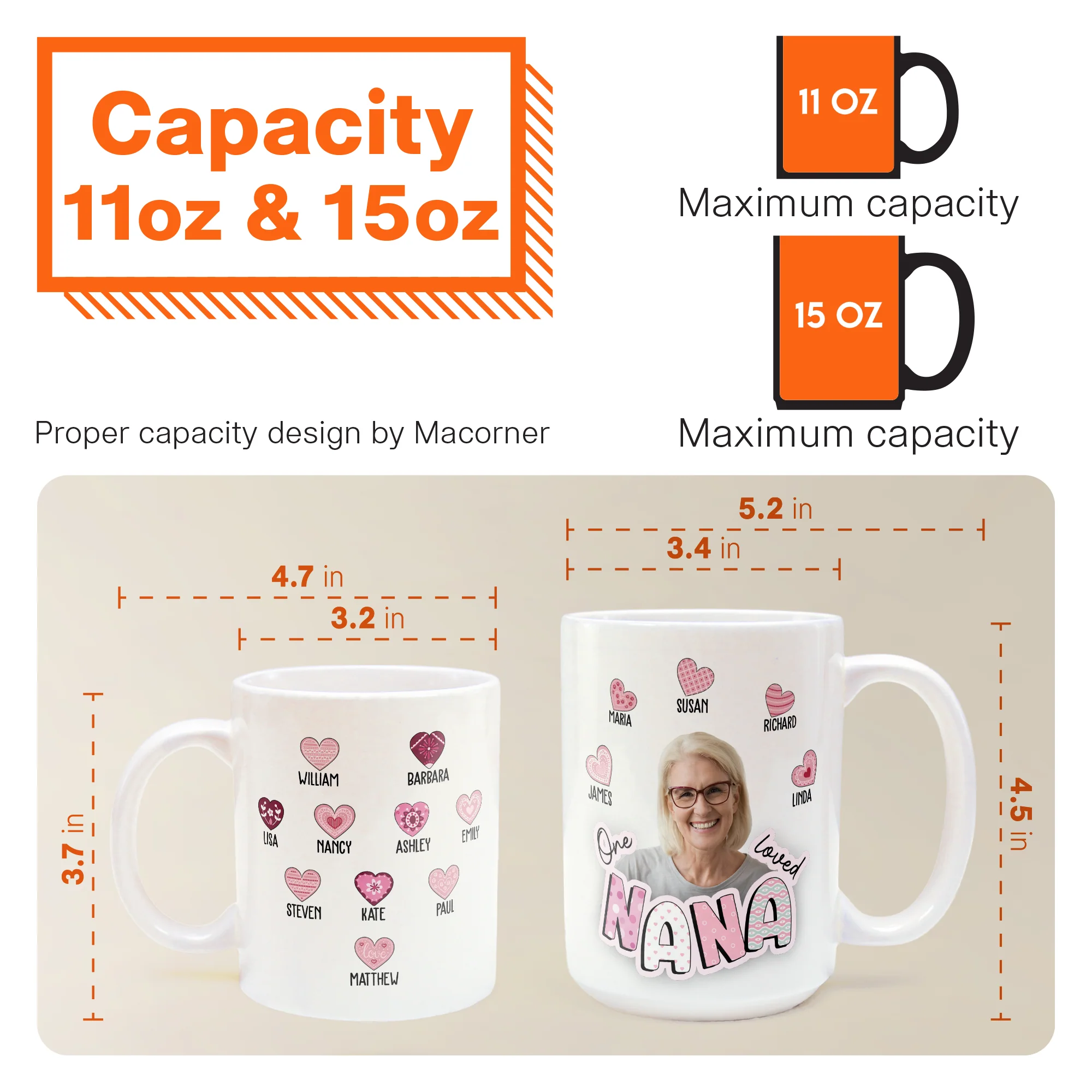 One Loved Grandma - Personalized Photo Mug - Image 8