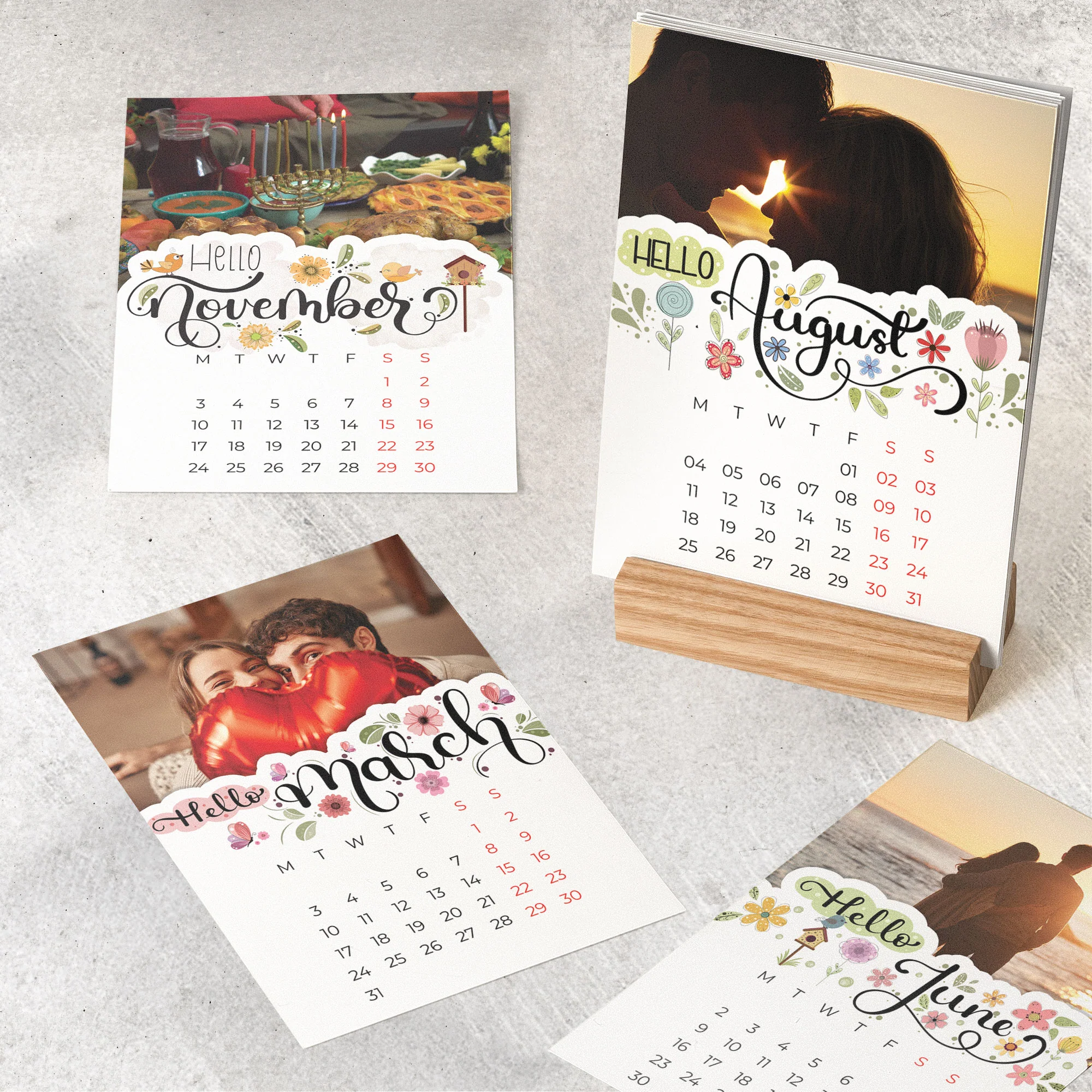 One More Year Together - Personalized Photo Easel Calendar - Image 2