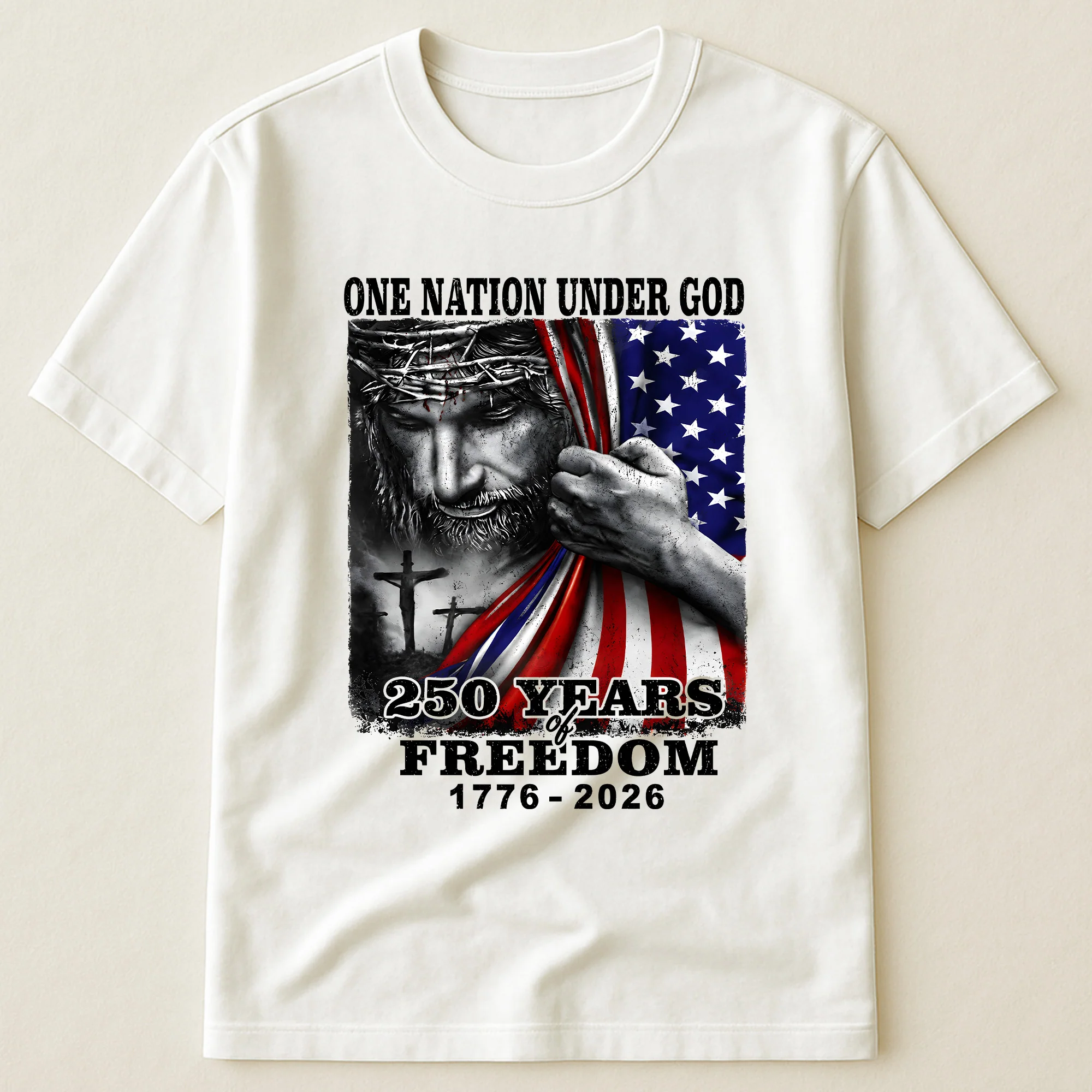 One Nation Under God 250 Years - Shirt - Image 10