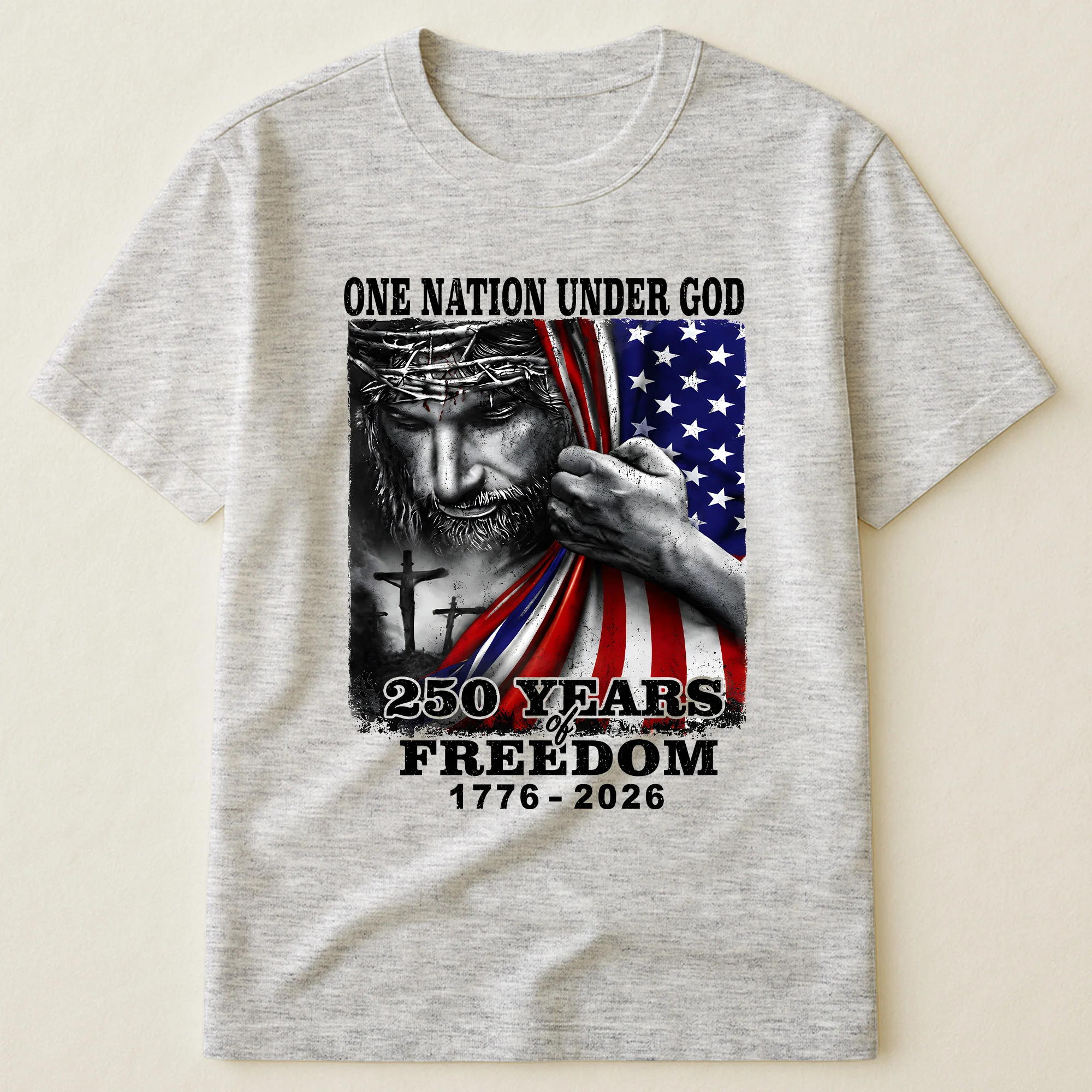 One Nation Under God 250 Years - Shirt - Image 11