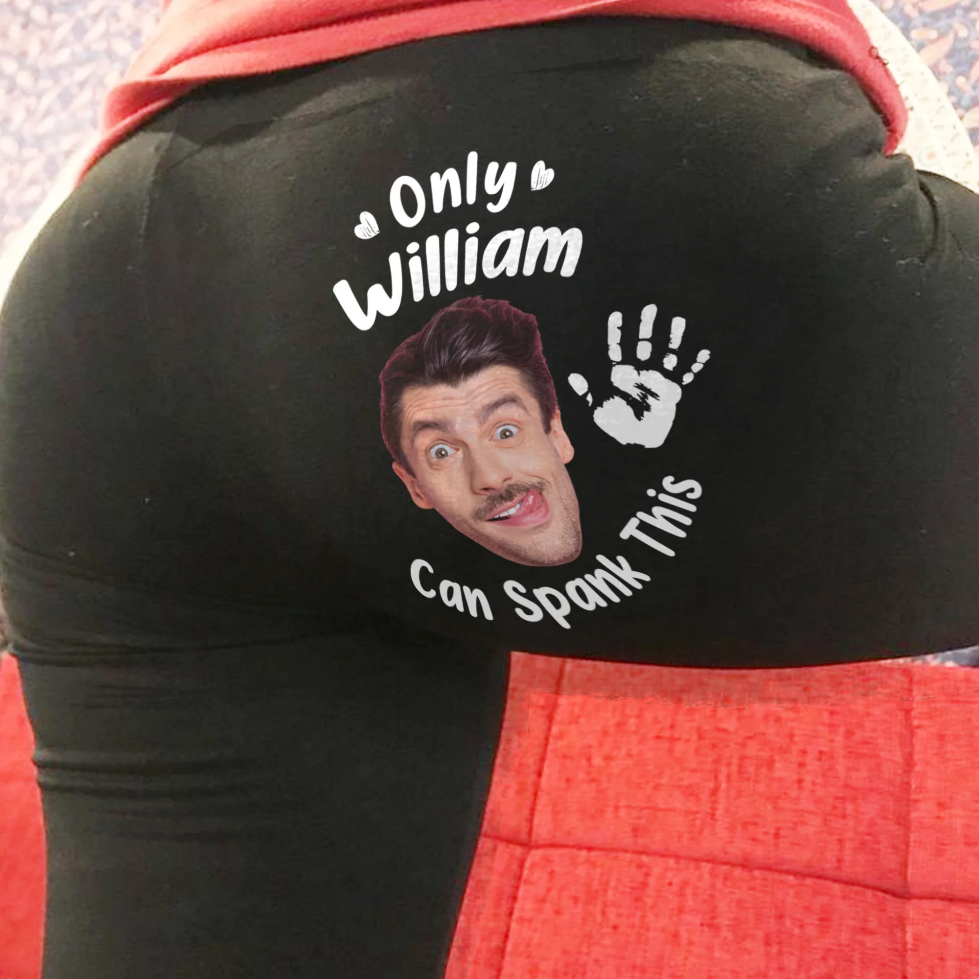 Only My Husband/ BF Can Spank This A$$ - Personalized Leggings - Image 5