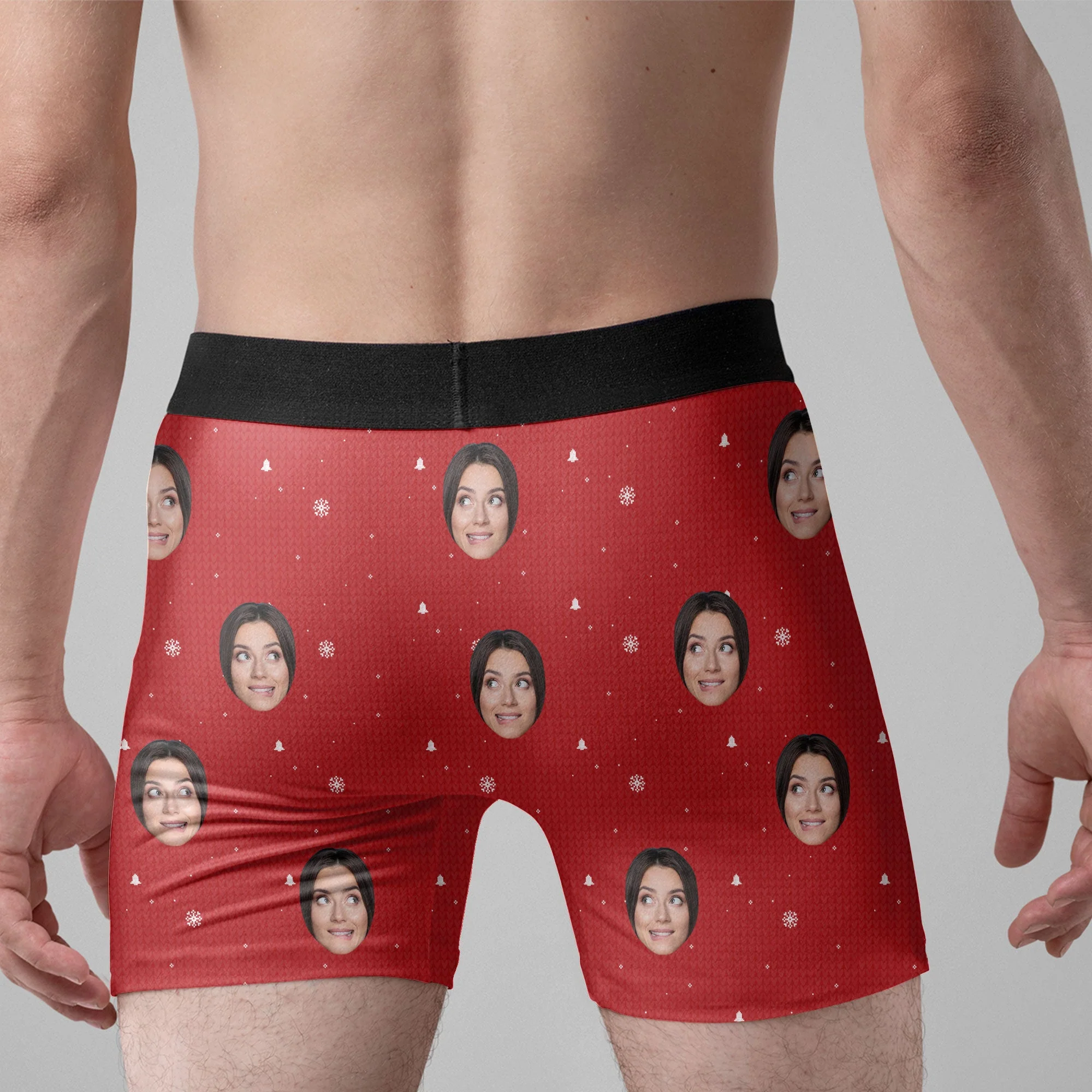 Only Wife Can Jingle My Bells - Personalized Photo Men's Boxer Briefs - Gift For Husband - Image 5