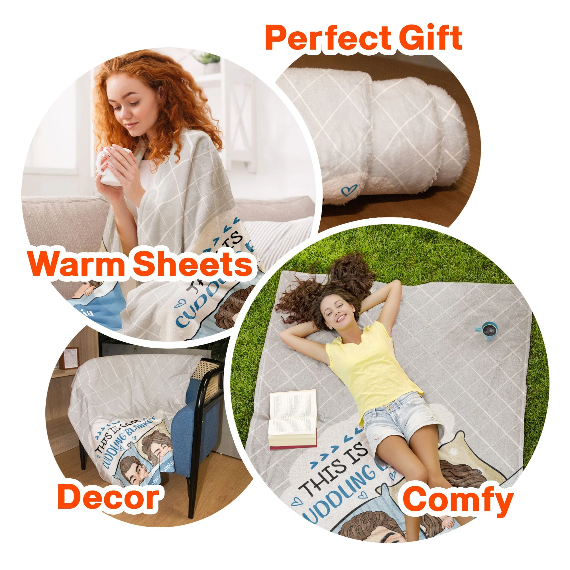 Our Cuddling Blanket - Personalized Blanket - Image 6