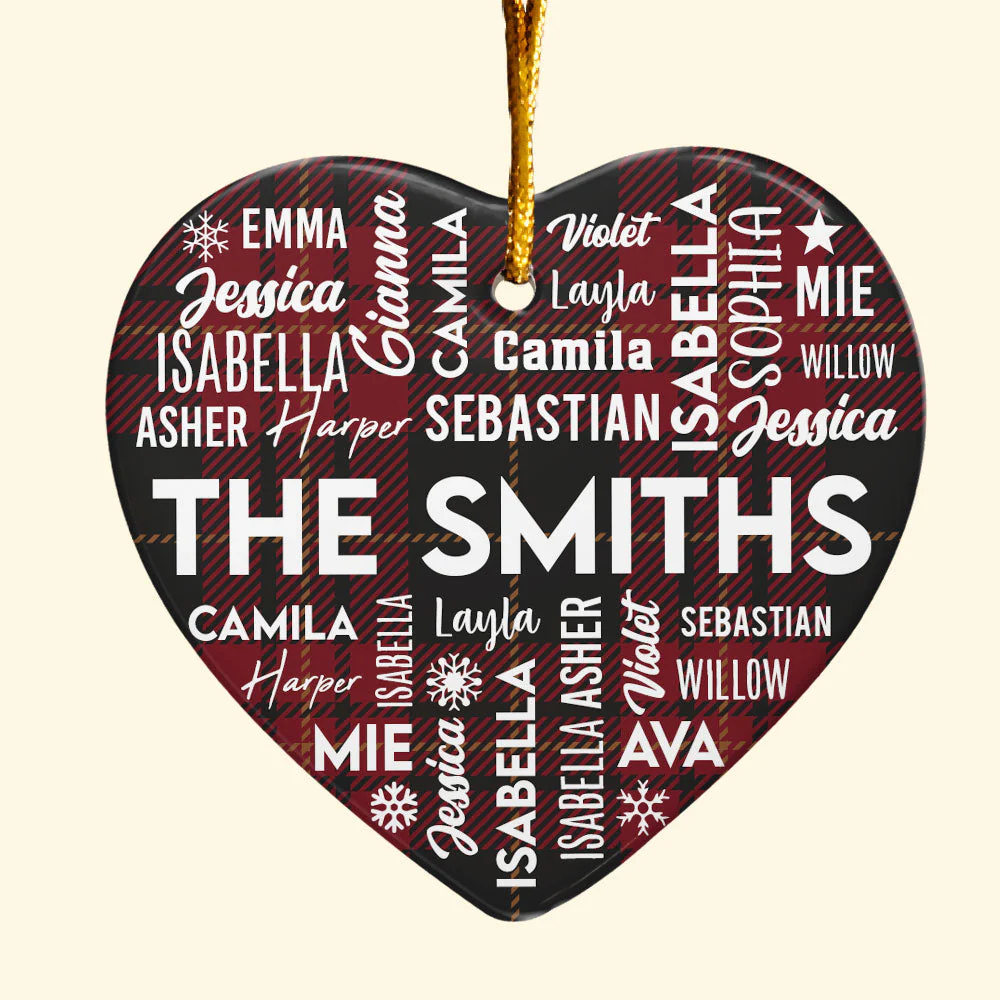 Our Family 2024 Custom Name Ornament - Personalized Ceramic Ornament - Image 4