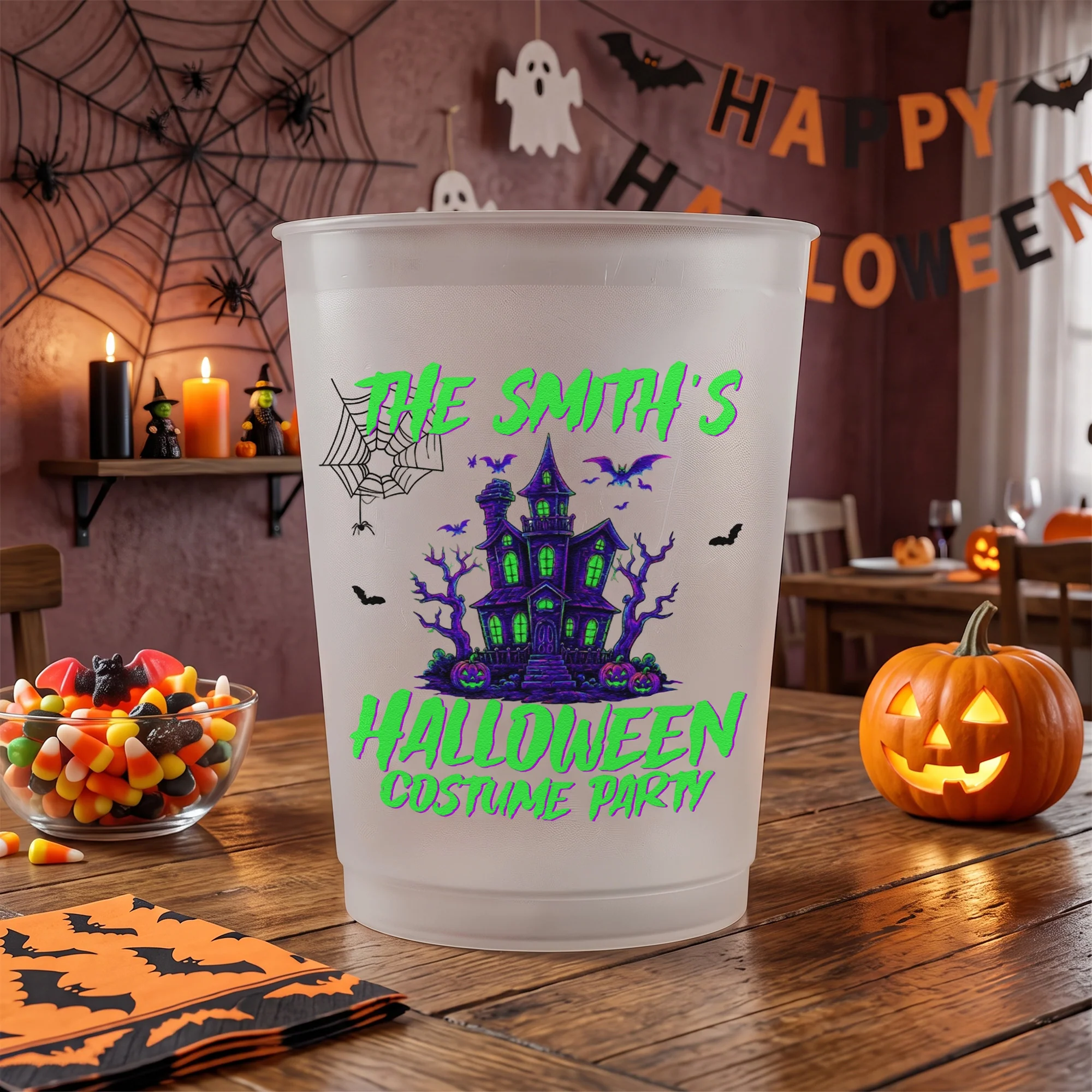 Our Family Halloween Party - Personalized Cups - Image 5