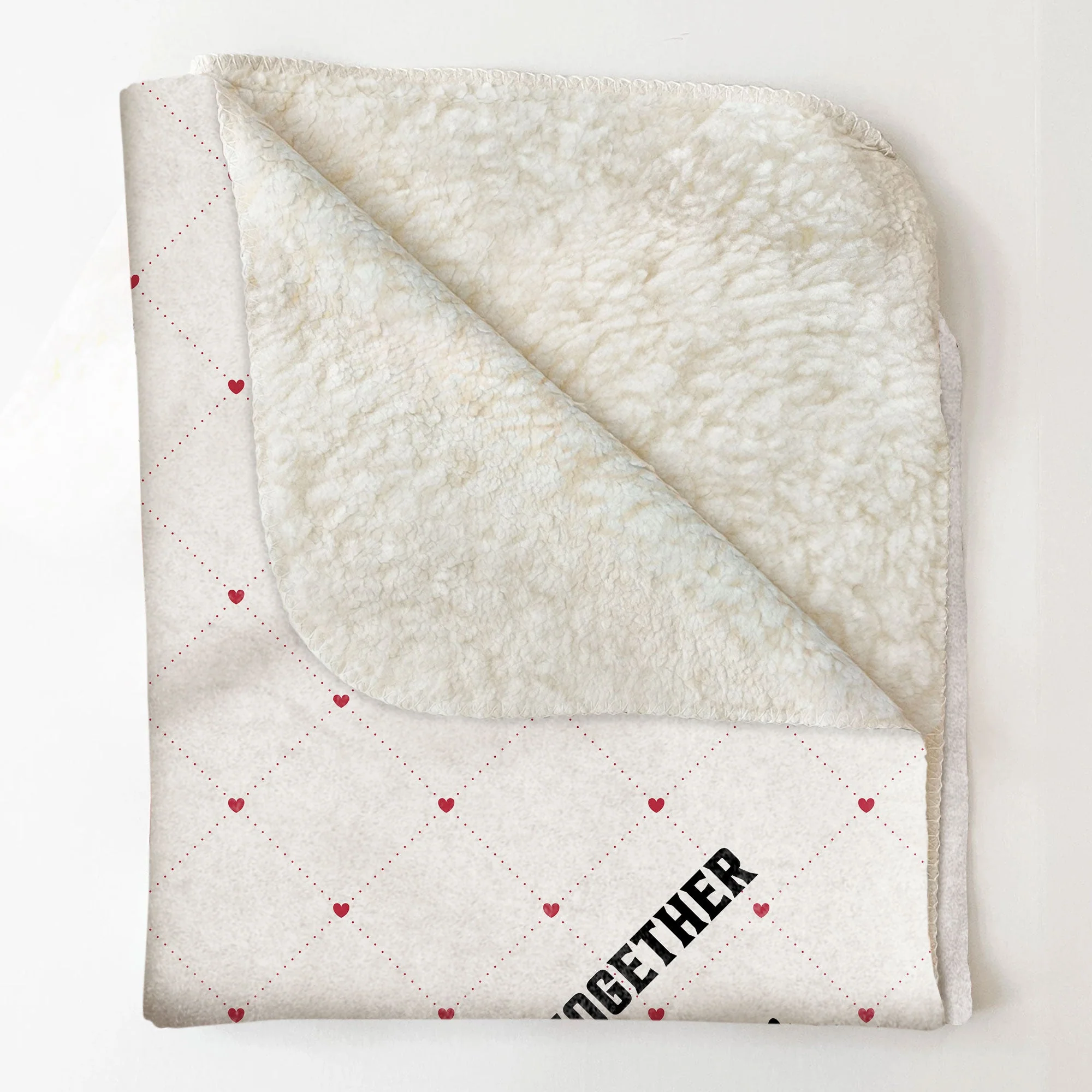 Our First Christmas Together - Personalized Blanket - Image 5
