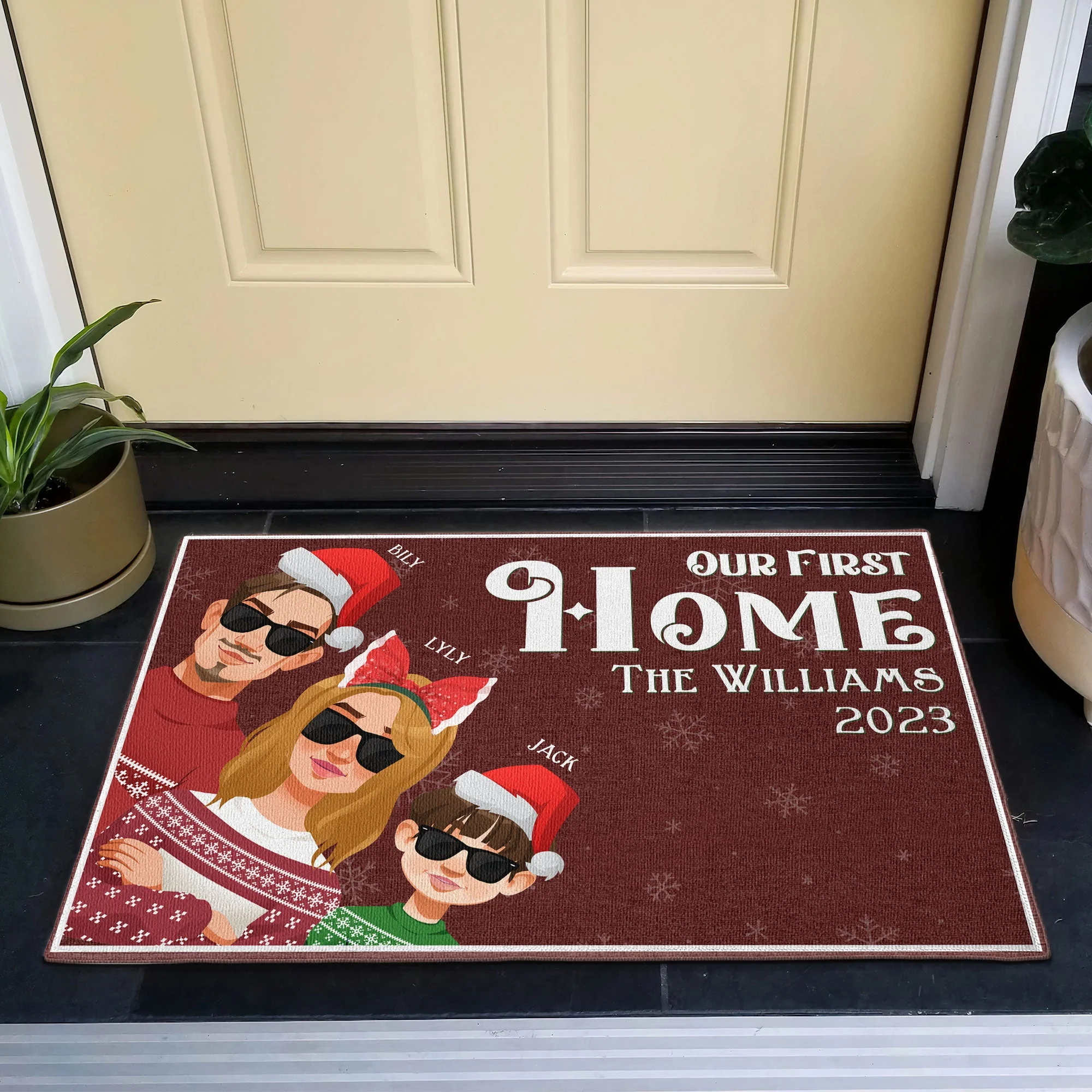 Our First Home - Personalized Doormat - Image 4