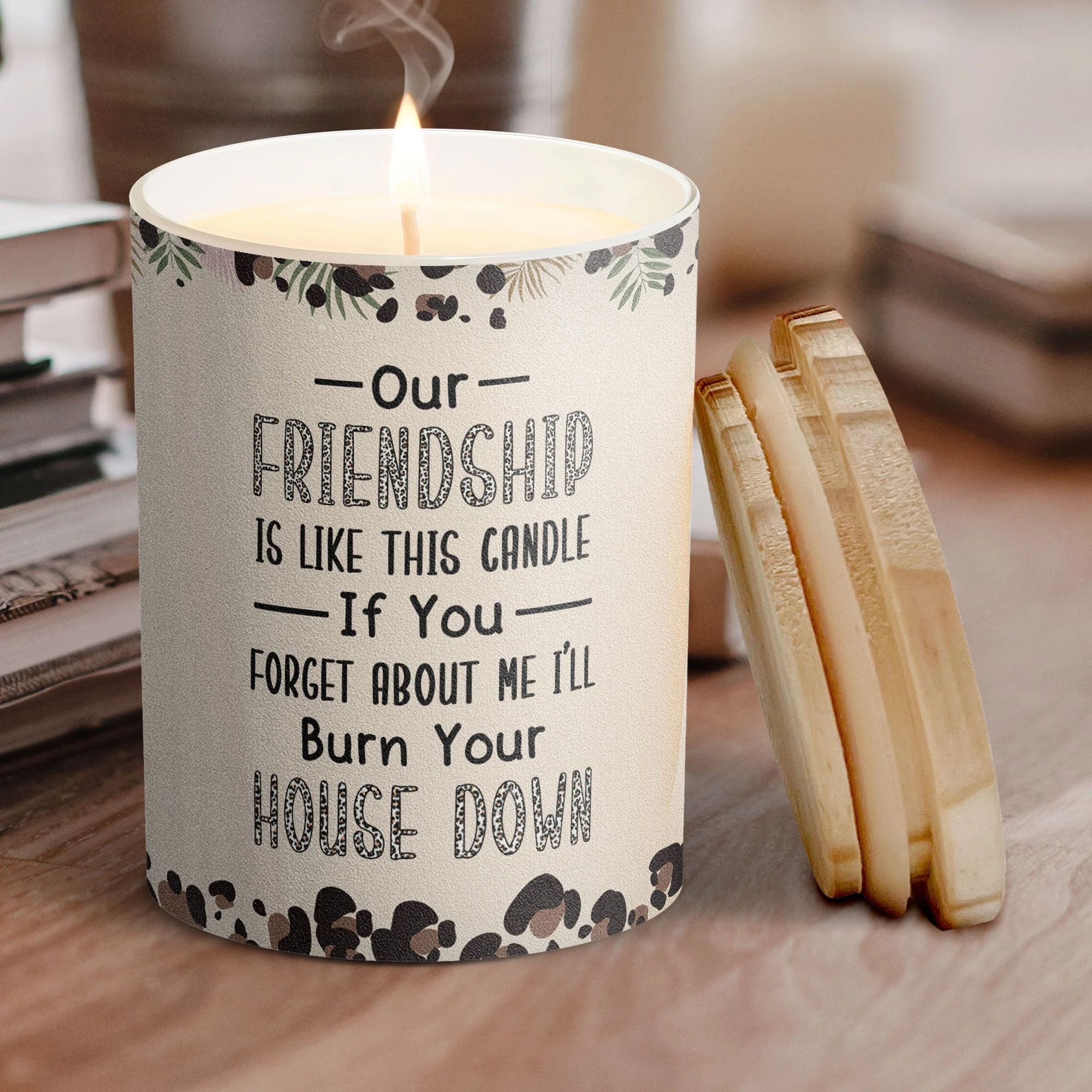 Our Friendship Is Like This Candle Funny - Personalized Candle - Image 2
