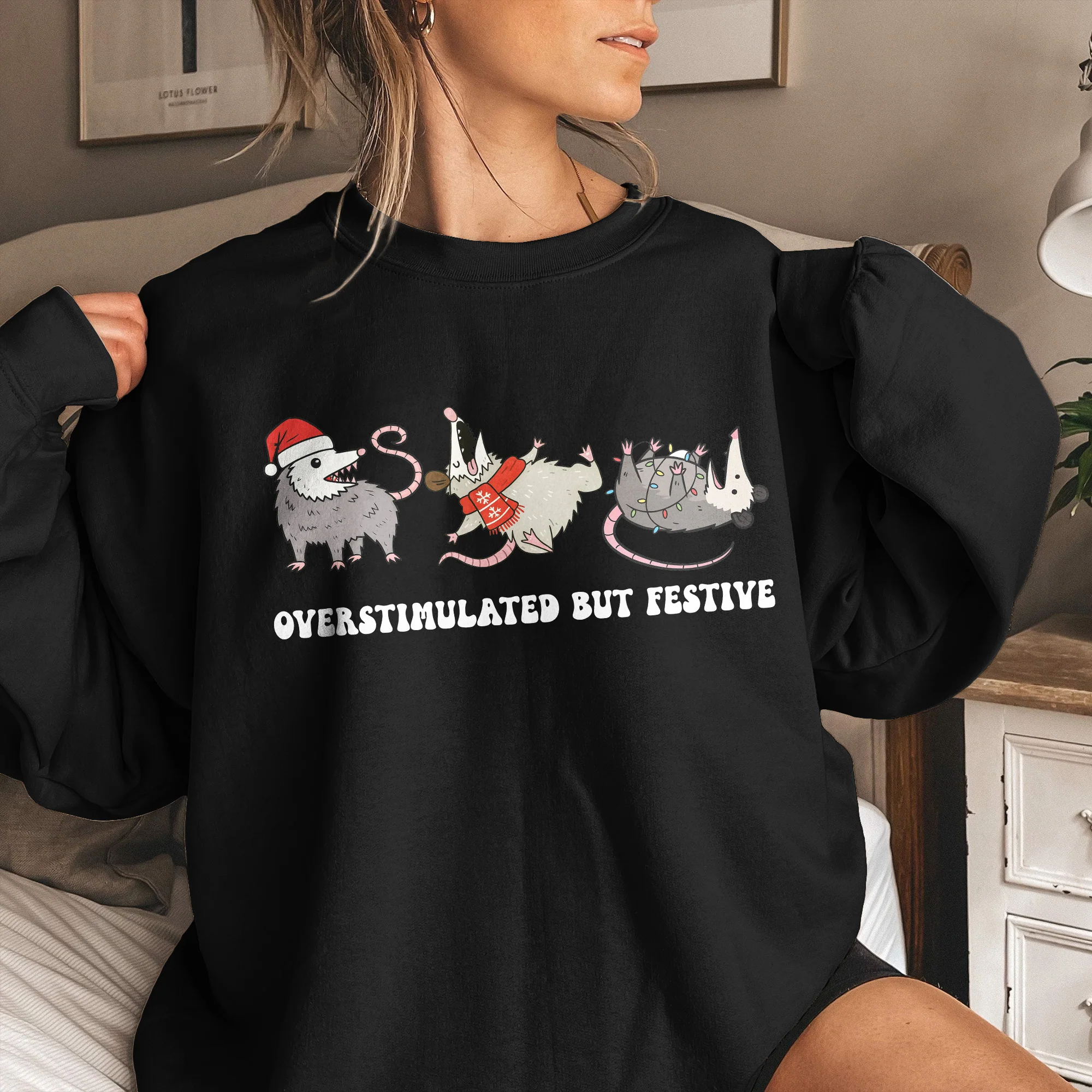 Overstimulated But Festive - Shirt - Image 4