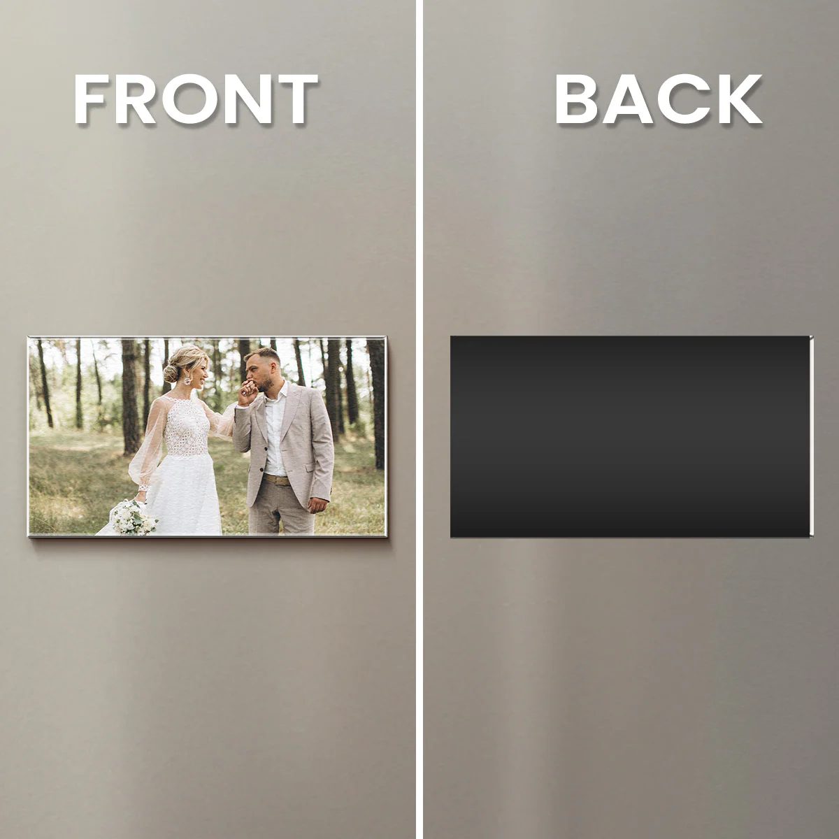 Pack 10 Custom Photo First Christmas Together - Personalized Acrylic Photo Magnet - Image 4