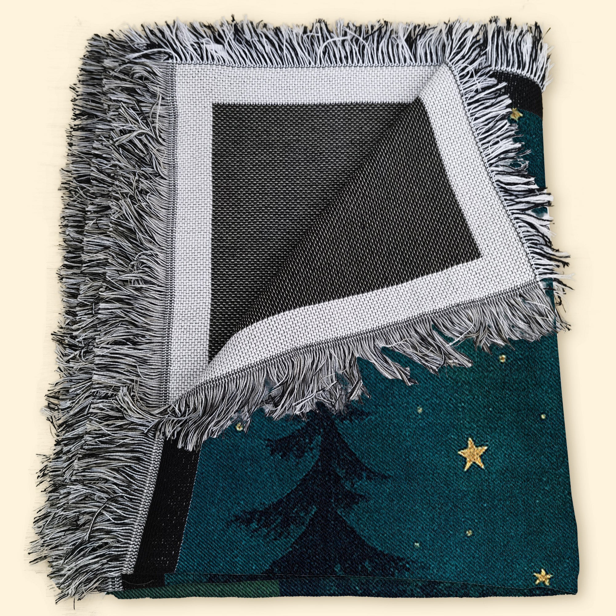 Papa Bear We Love You Bearly Much - Personalized Woven Blanket - Image 4