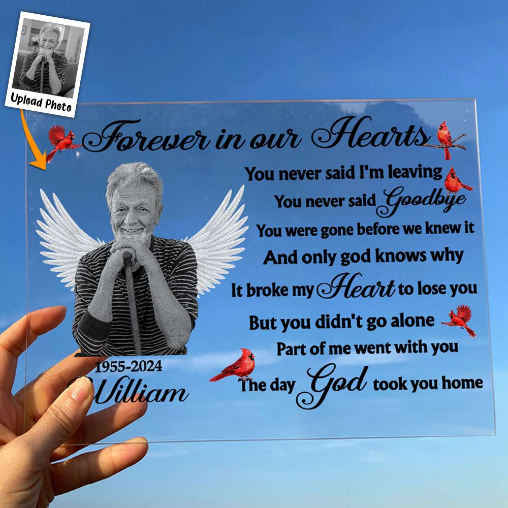 Part Of Me Went With You - Personalized Acrylic Photo Plaque - Image 2
