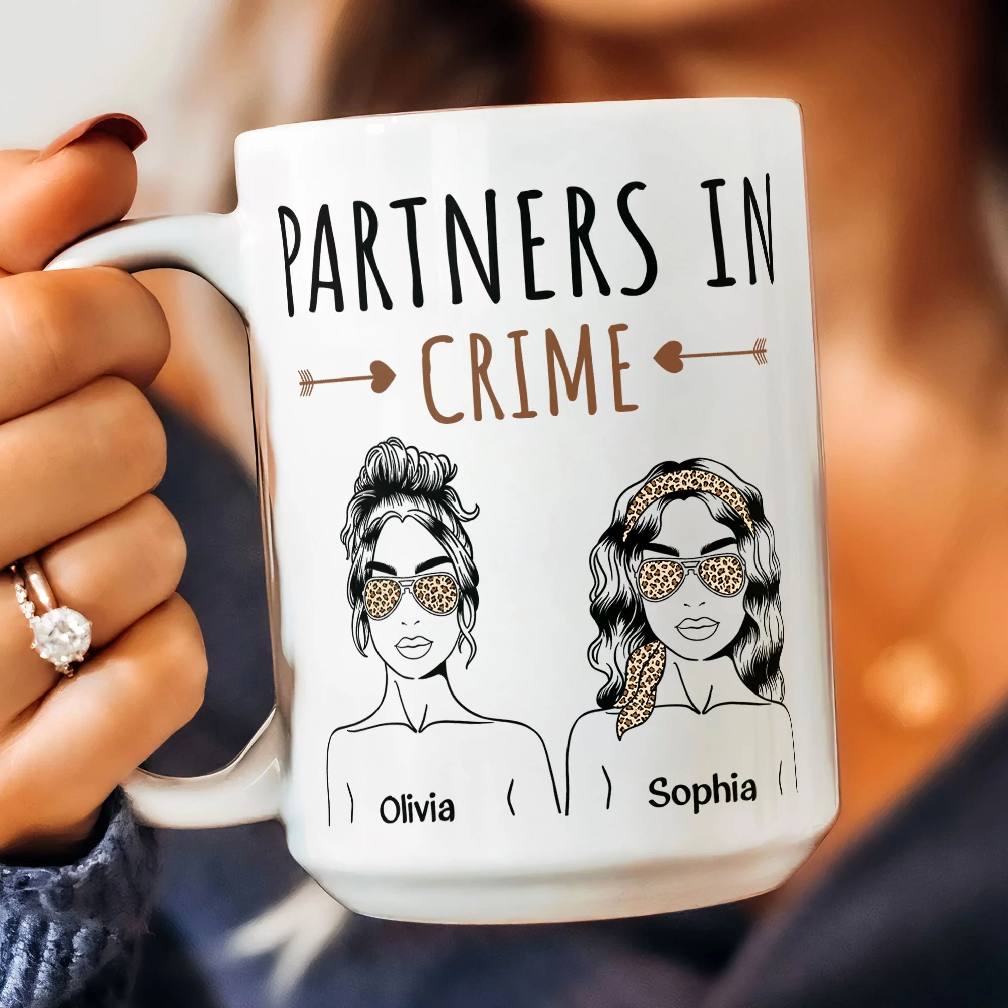 Partners In Crime - Personalized Mug - Image 6