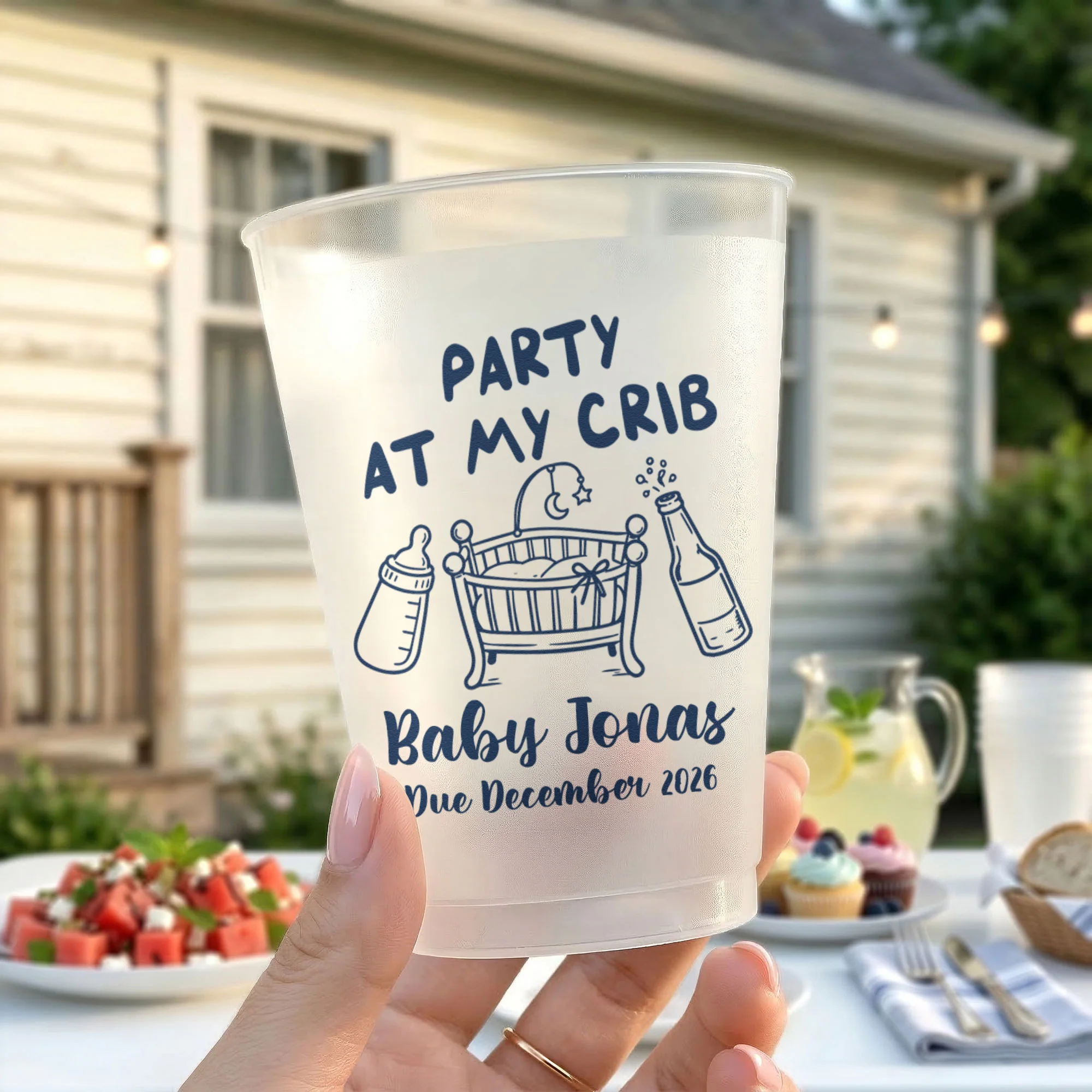 Party At My Crib Baby Shower - Personalized Cups