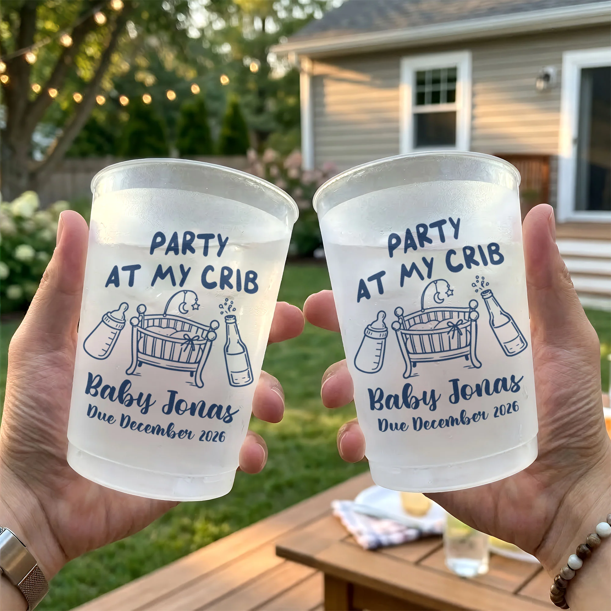 Party At My Crib Baby Shower - Personalized Cups - Image 4