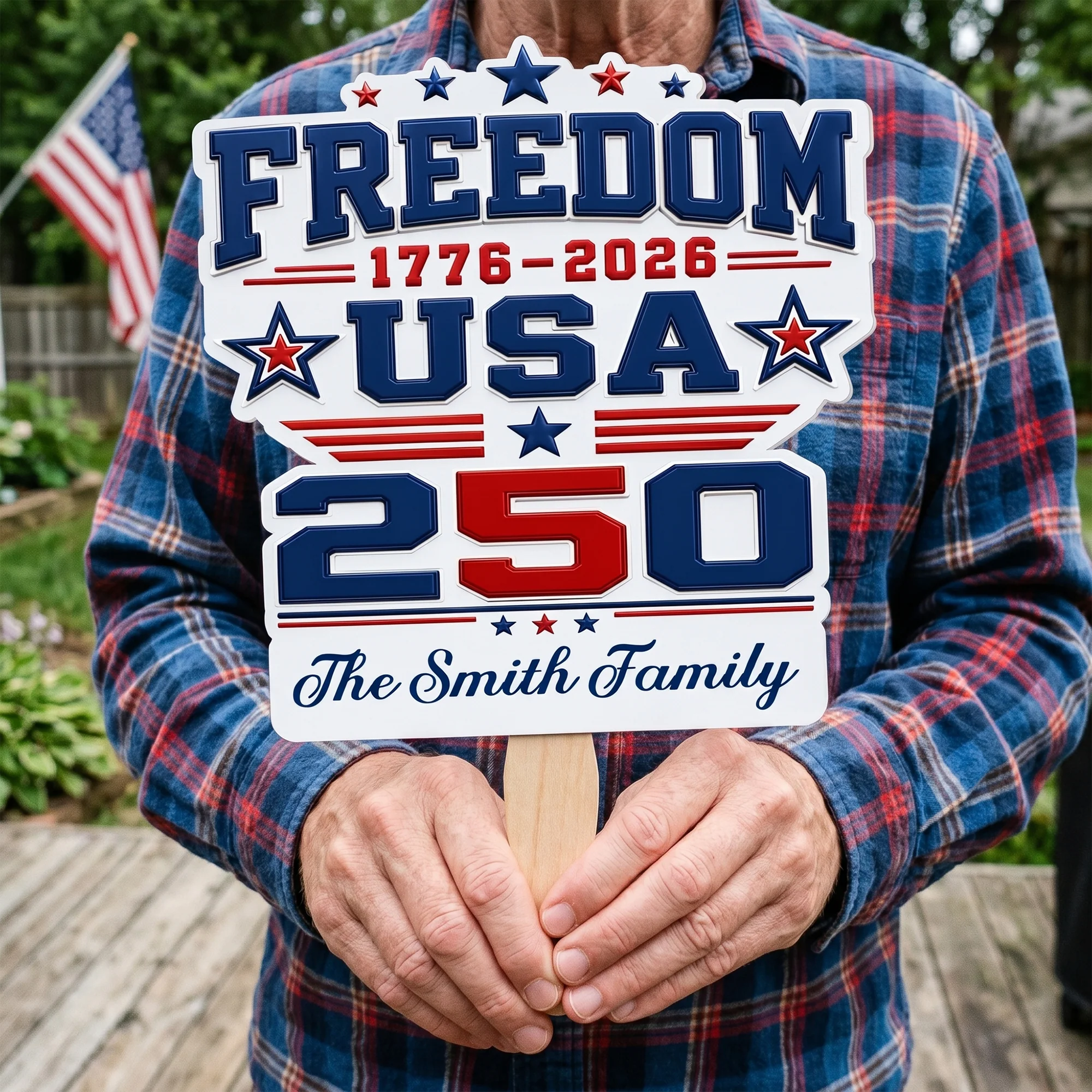 Party Like It's 1776 - Personalized Fan - Image 3