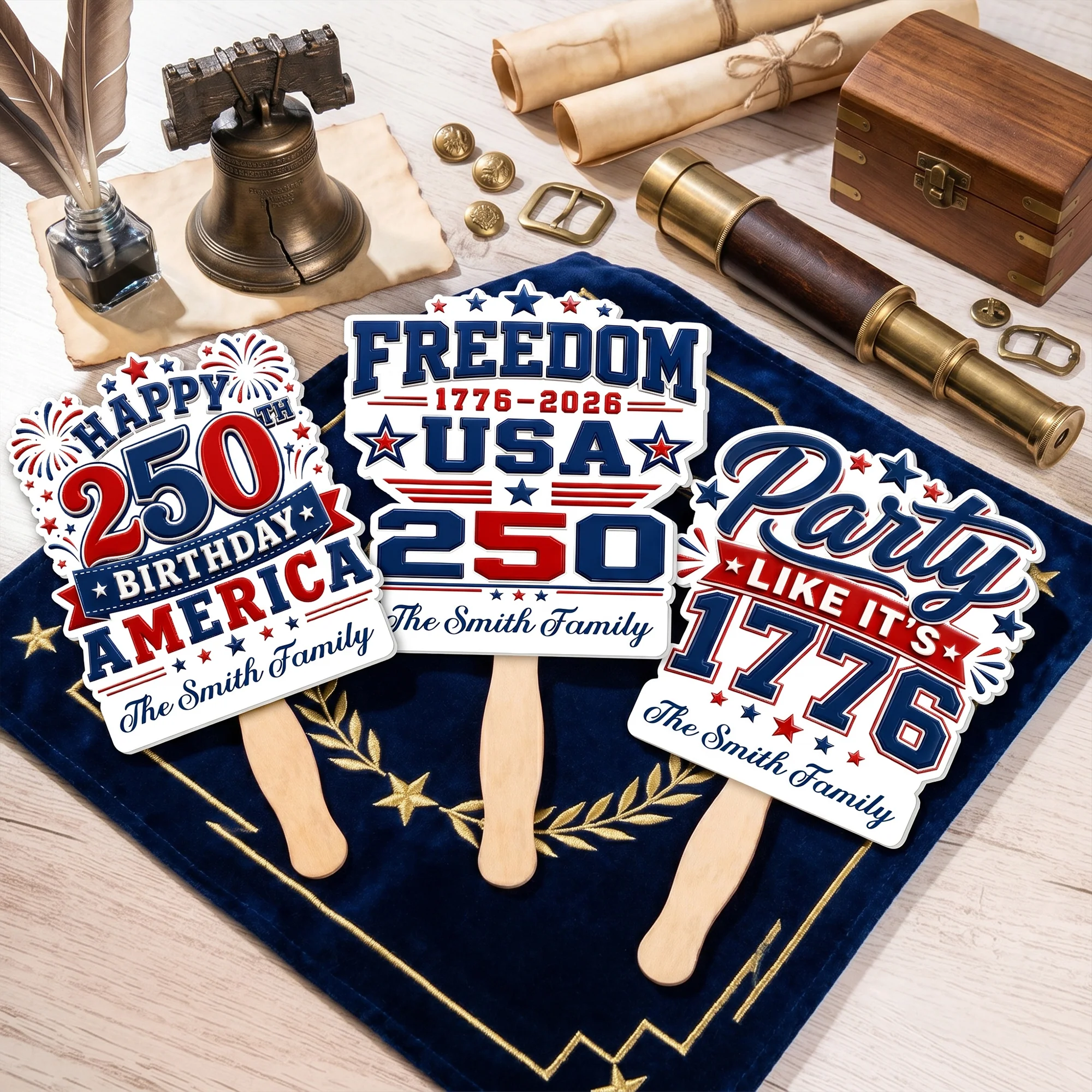 Party Like It's 1776 - Personalized Fan - Image 4