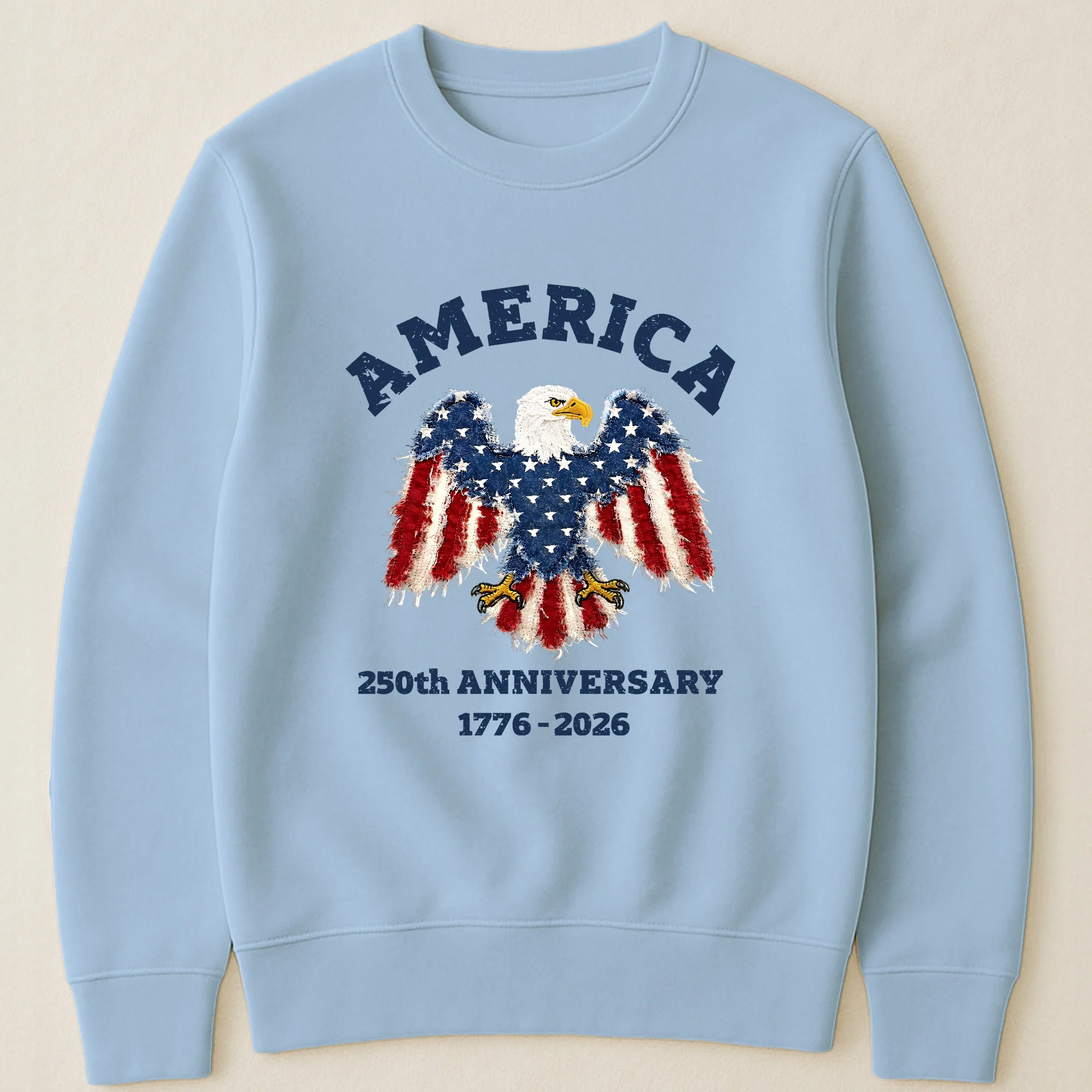 Patchwork Style USA Bald Eagles Print - Shirt - Image 25