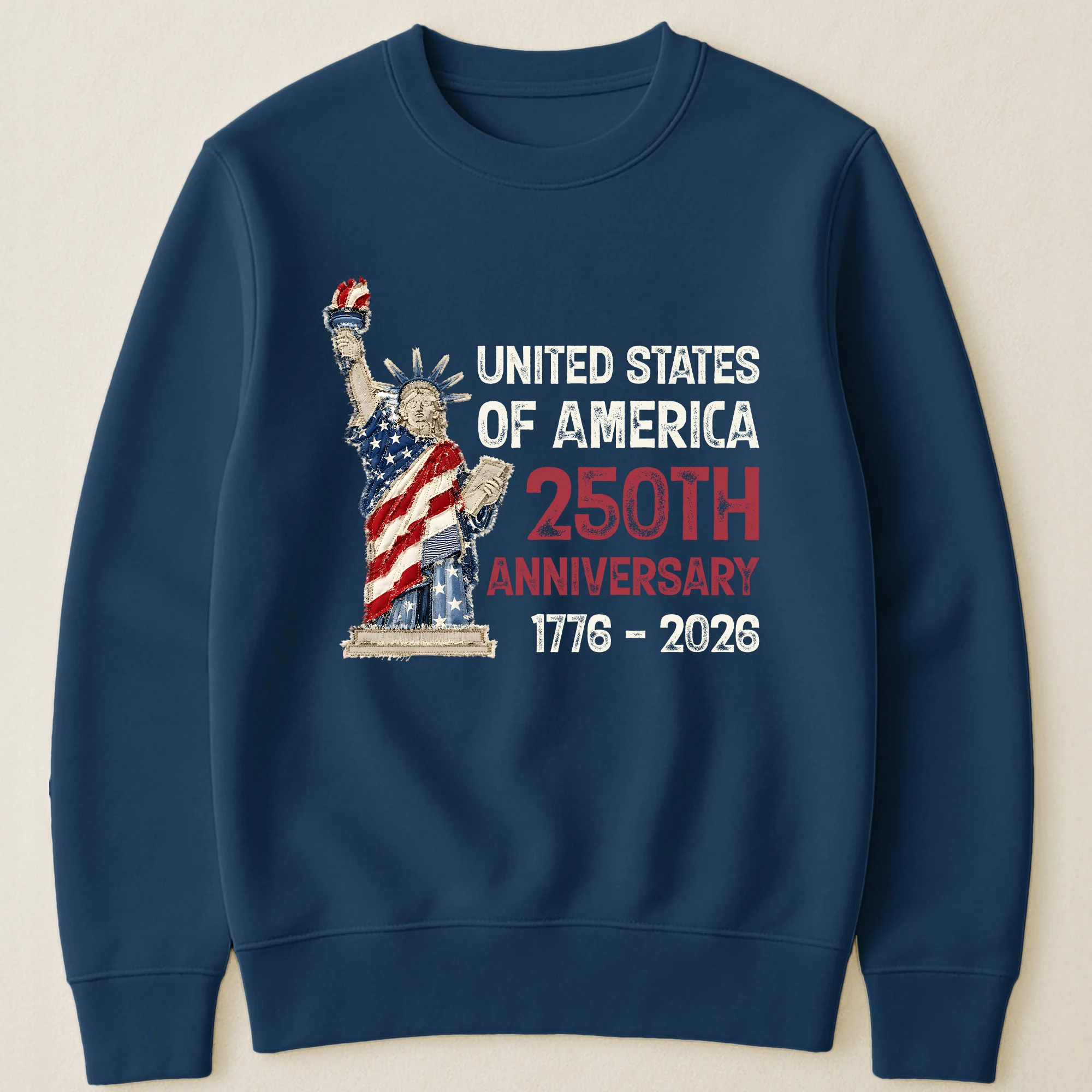Patchwork Style USA Statue Of Liberty Print - Shirt - Image 15