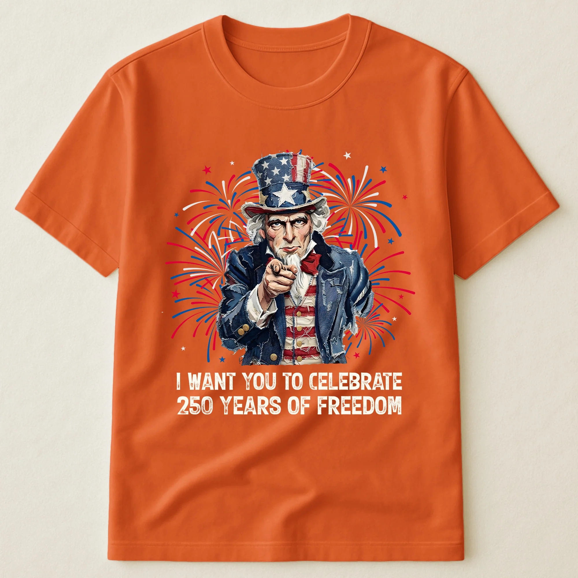 Patchwork Style Usa Uncle Sam Print - Shirt - Image 18