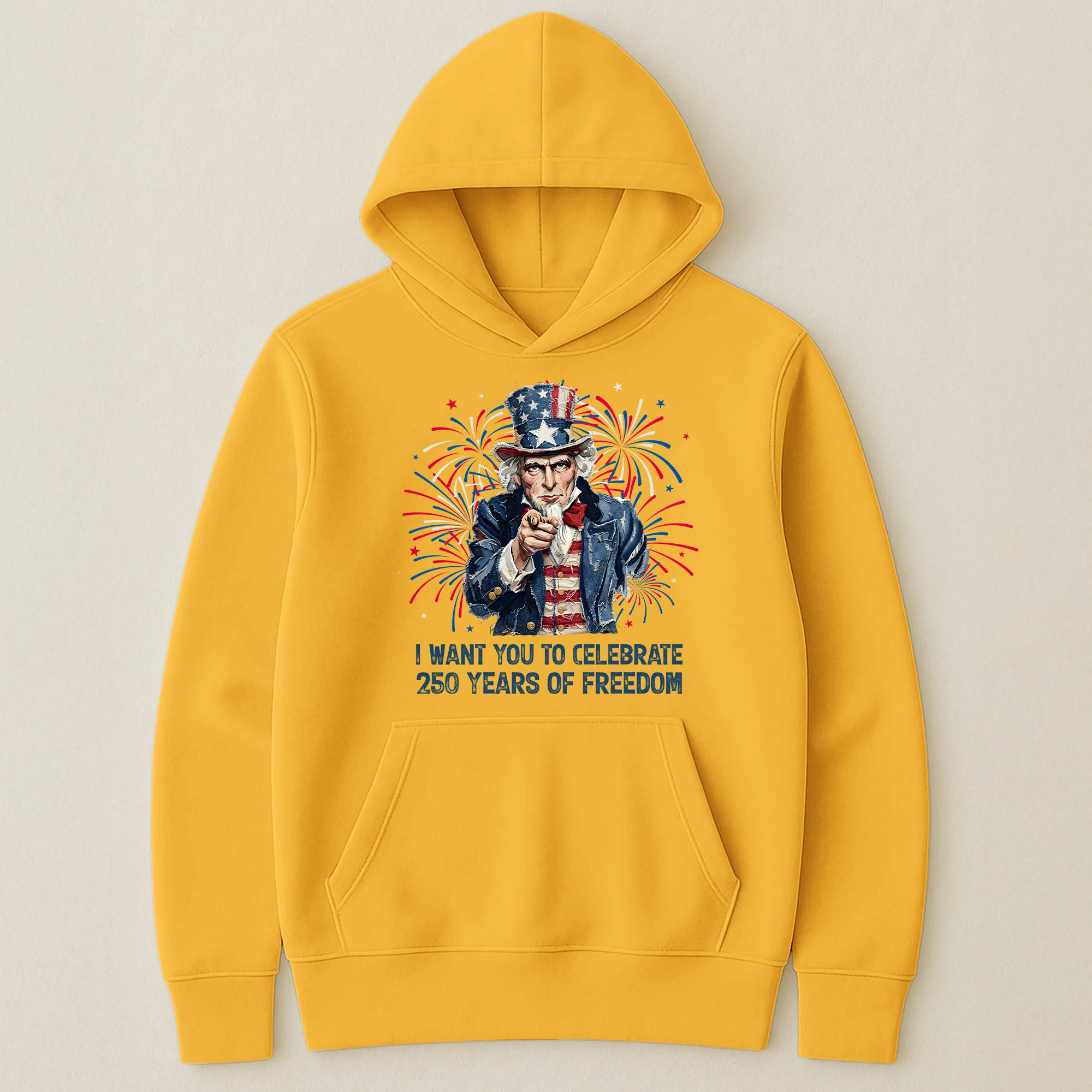 Patchwork Style Usa Uncle Sam Print - Shirt - Image 37