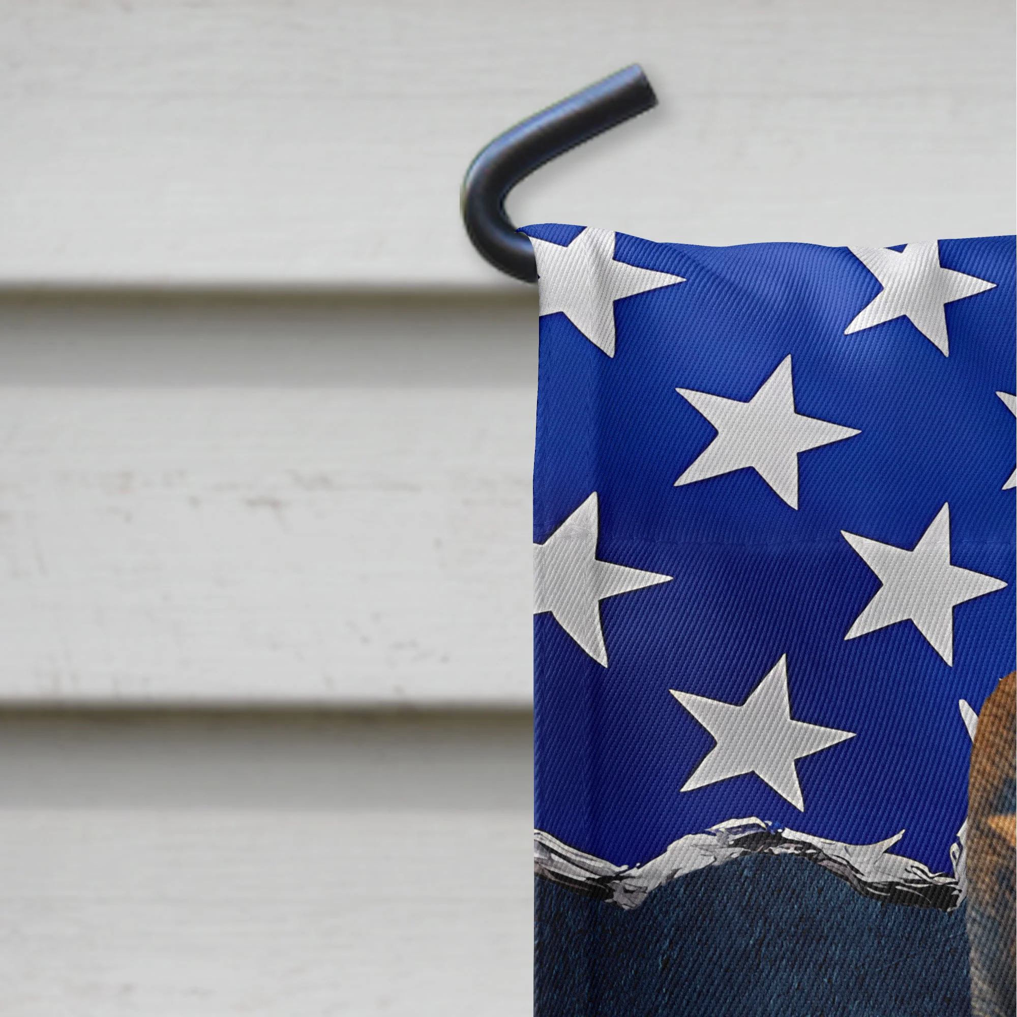 Patriotic Pet Portrait - Personalized Photo Flag - Image 5