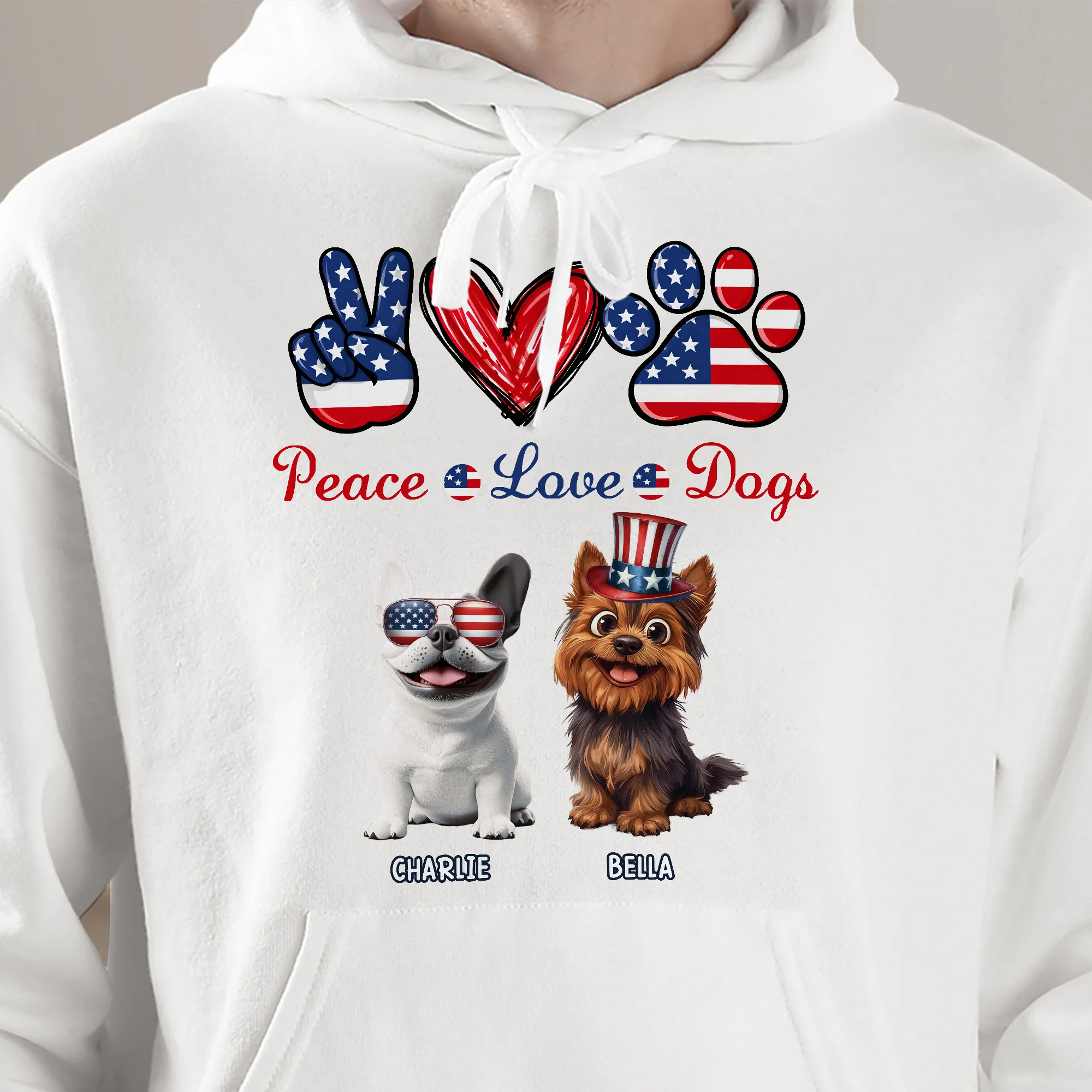 Peace Love Dogs - Personalized Shirt - Image 8