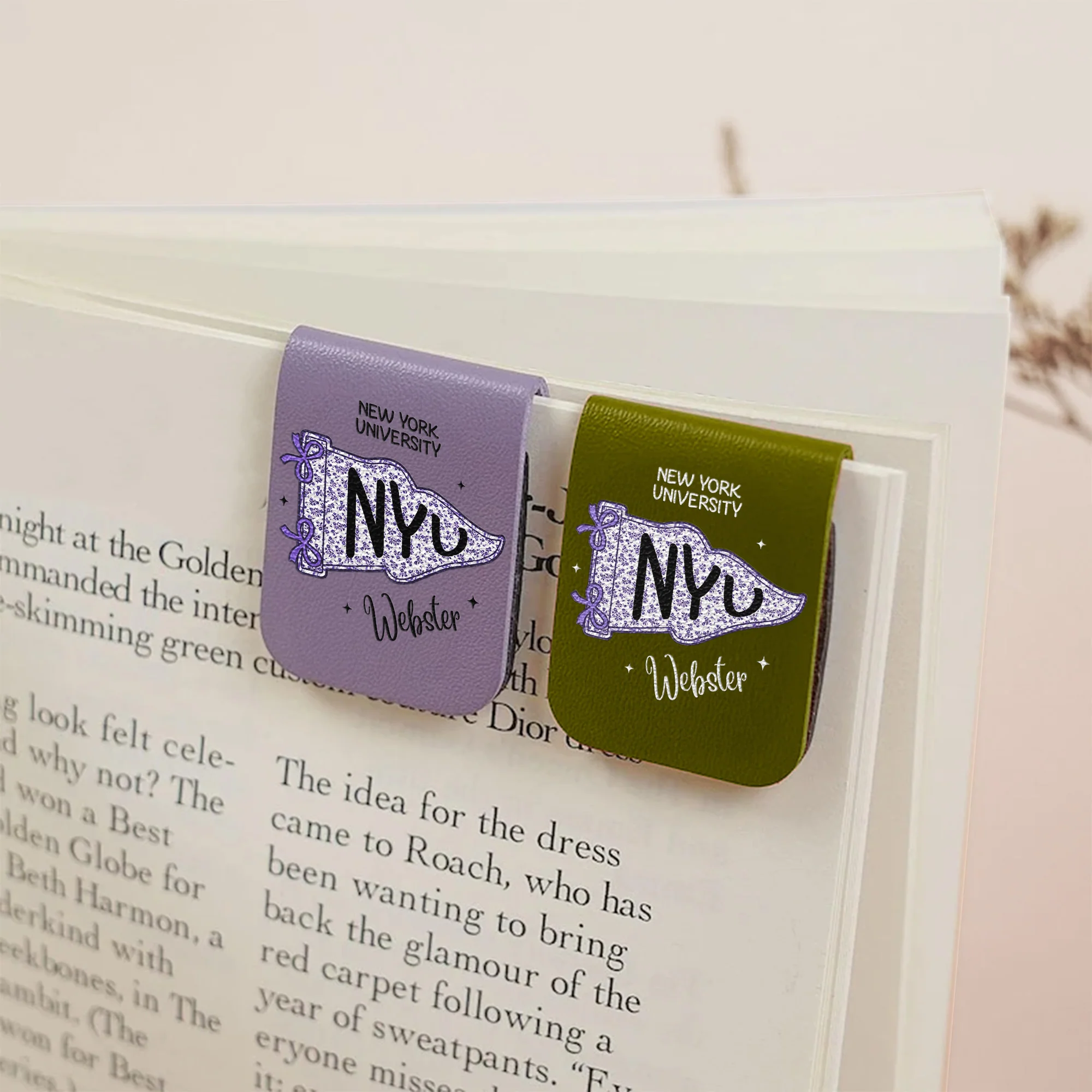 Pennant Flag Custom School Name - Personalized Bookmark - Image 6