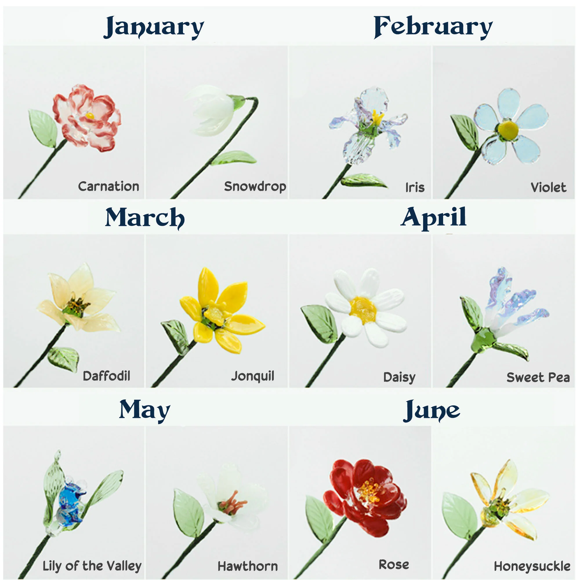 God Says I Am Name Letter In Bible - Personalized Vase With Glass Birth Month Flowers - Image 5