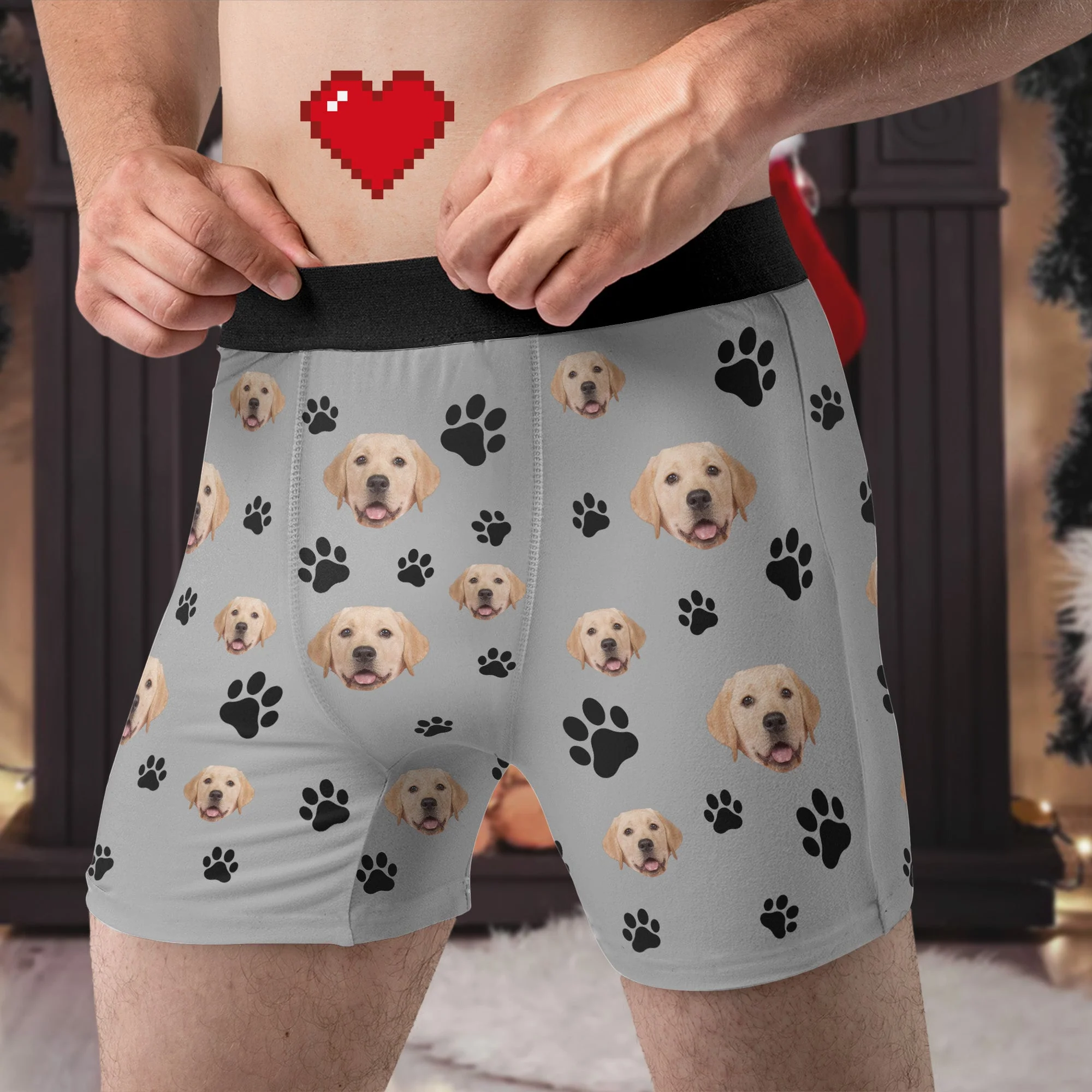 Pet Boxer Briefs - Personalized Photo Men's Boxer Briefs - Image 2