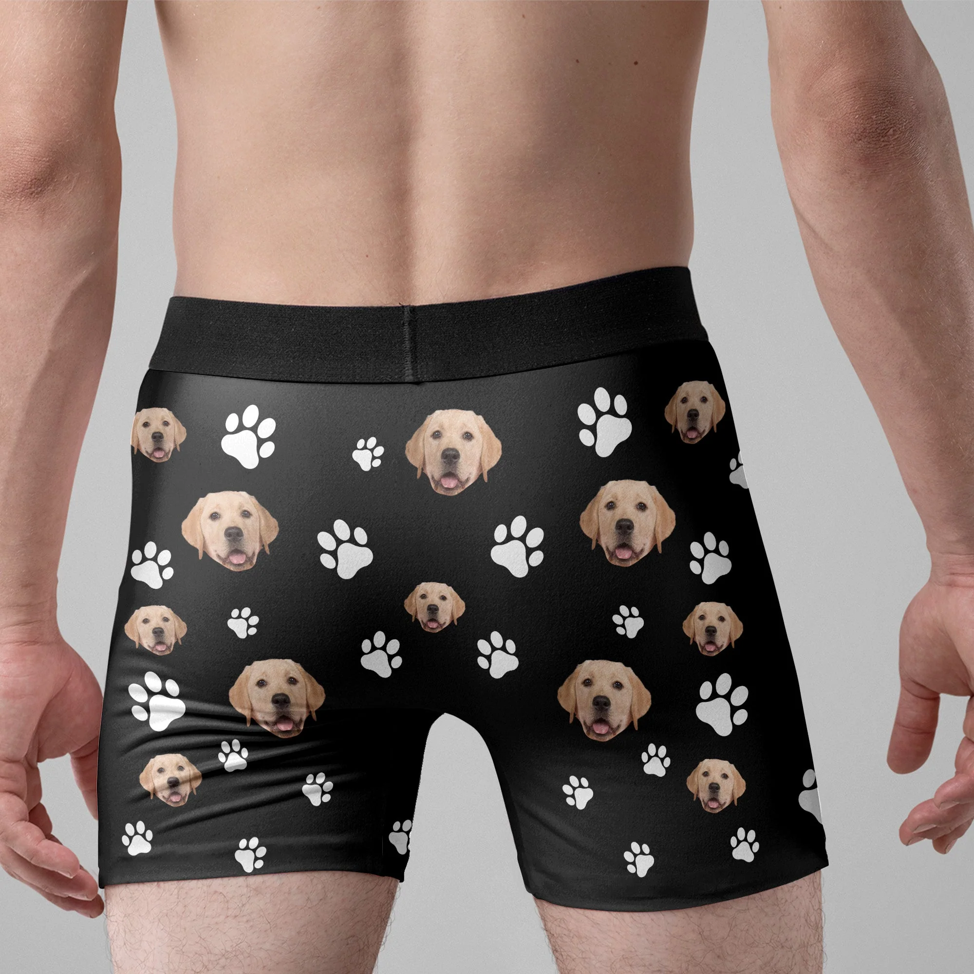 Pet Boxer Briefs - Personalized Photo Men's Boxer Briefs - Image 5