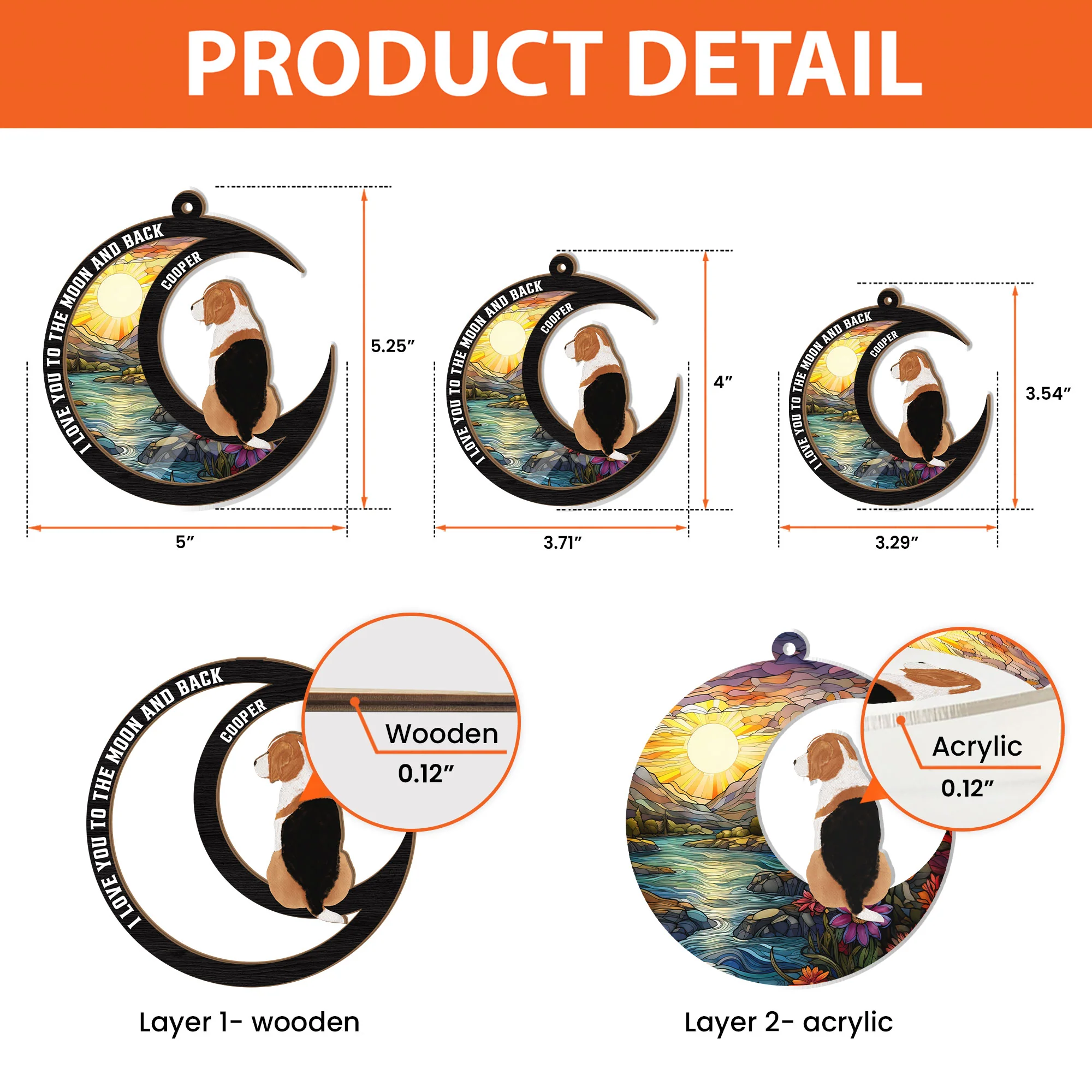 Pet Loss - Personalized Suncatcher Ornament - Image 6