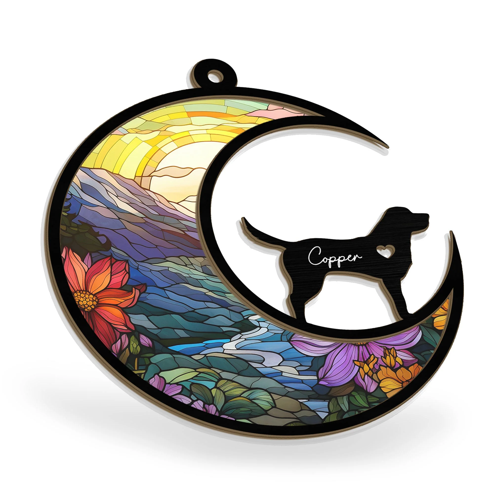 Pet Loss - Personalized Window Hanging Suncatcher Ornament - Image 5