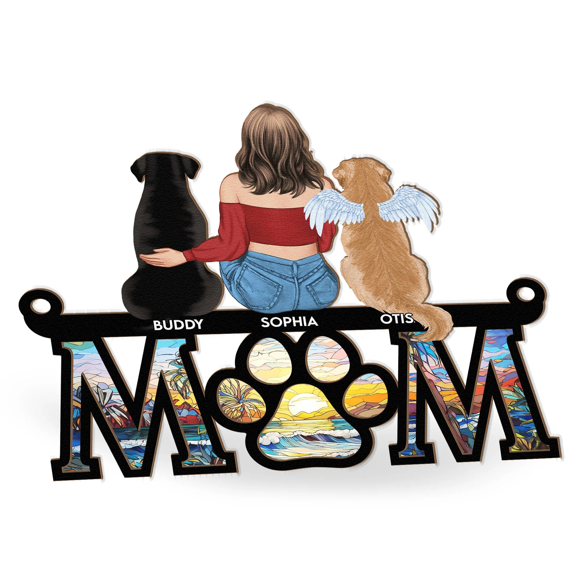 Pet Parents - Personalized Window Hanging Suncatcher Ornament - Image 4