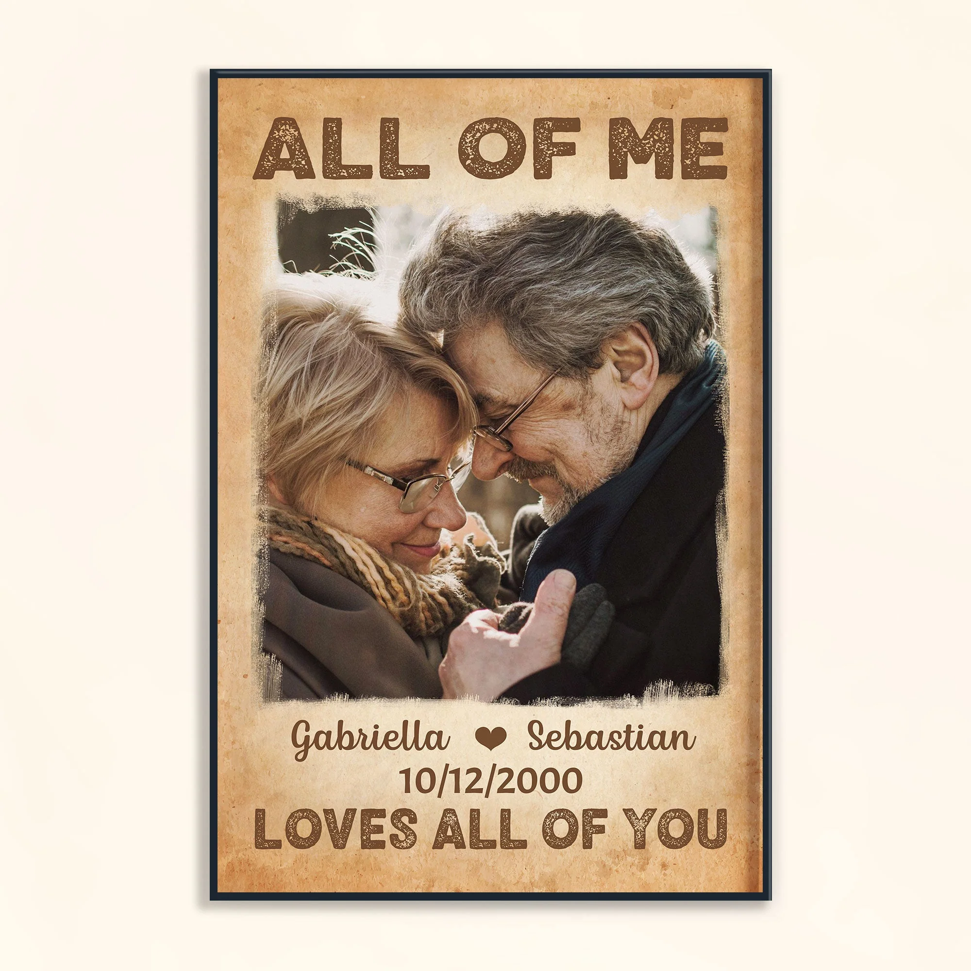 All Of Me Loves All Of You - Personalized Photo Poster/Wrapped Canvas - Image 3