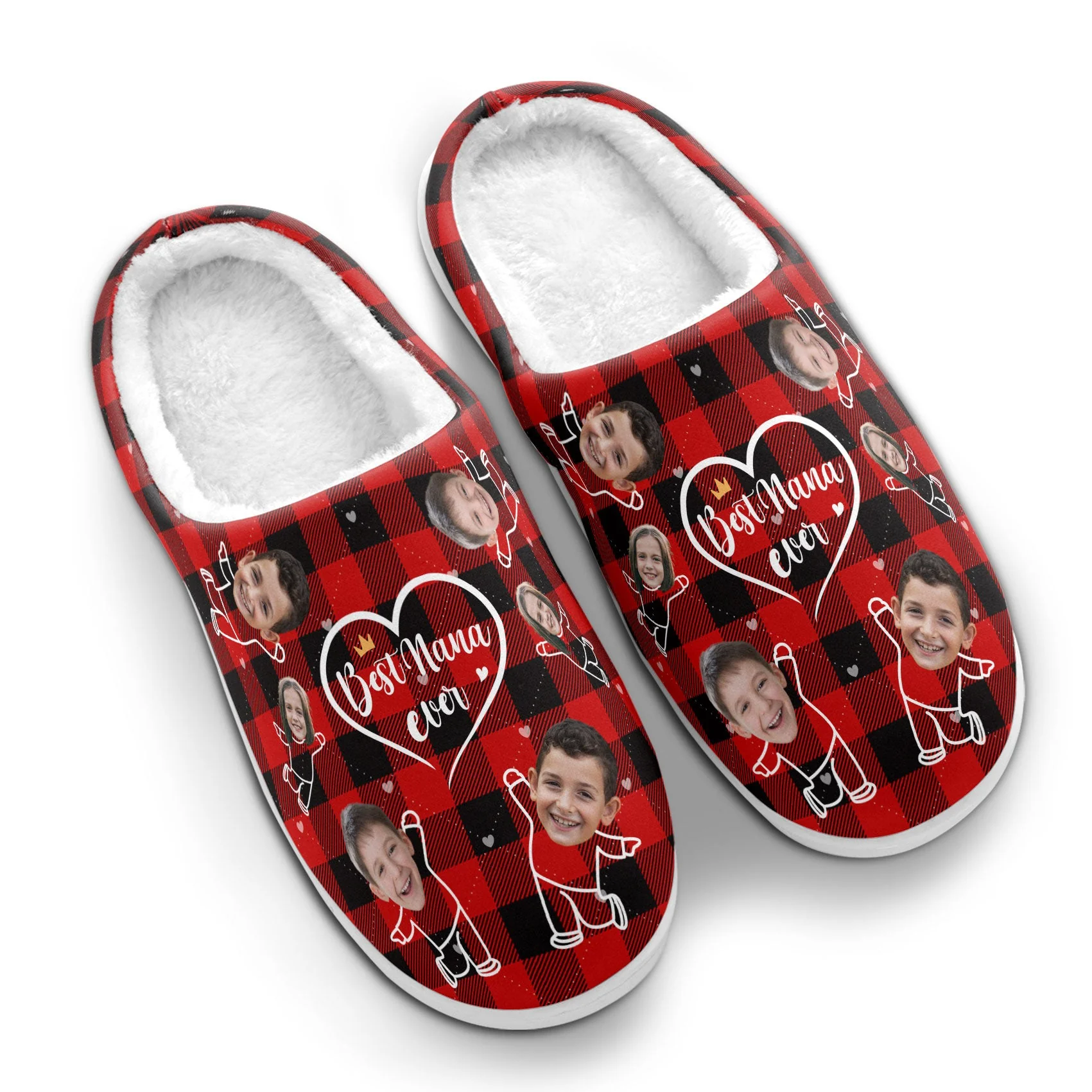 Best Mom Ever Ever - Personalized Photo Slippers - Image 3