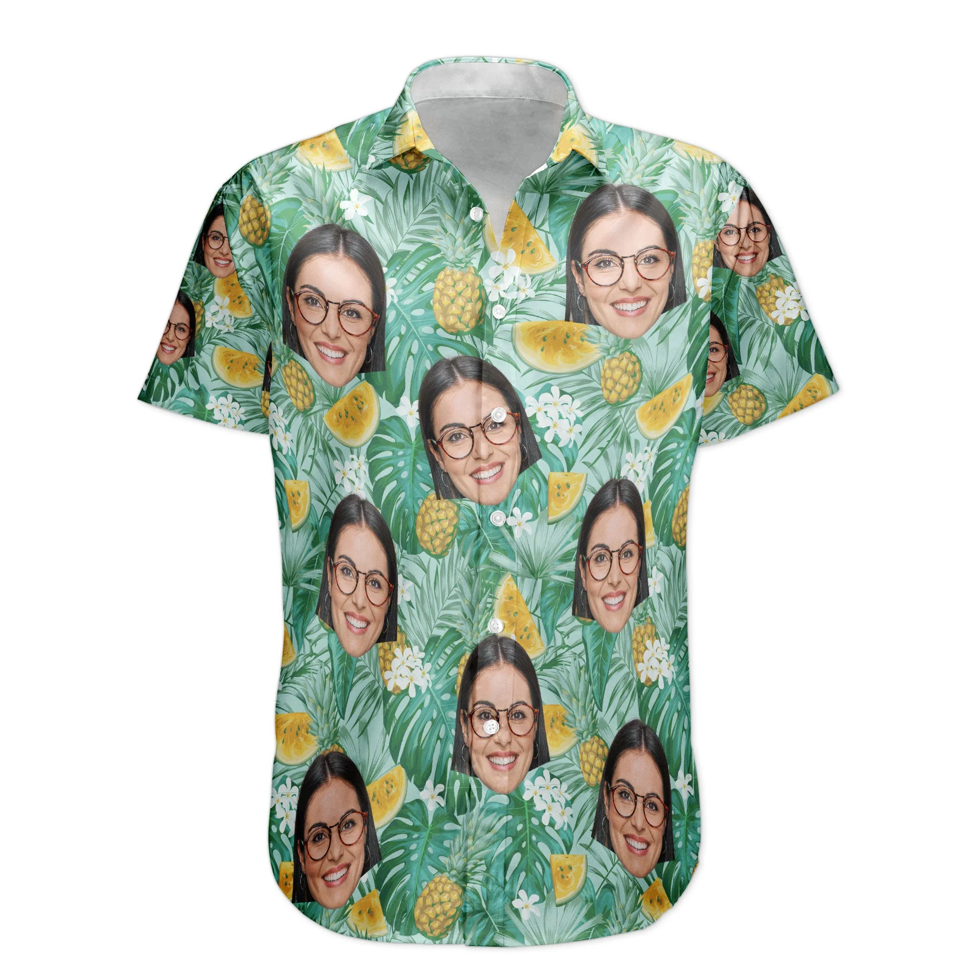 Custom Face - Personalized Photo Hawaiian Shirt - Image 3