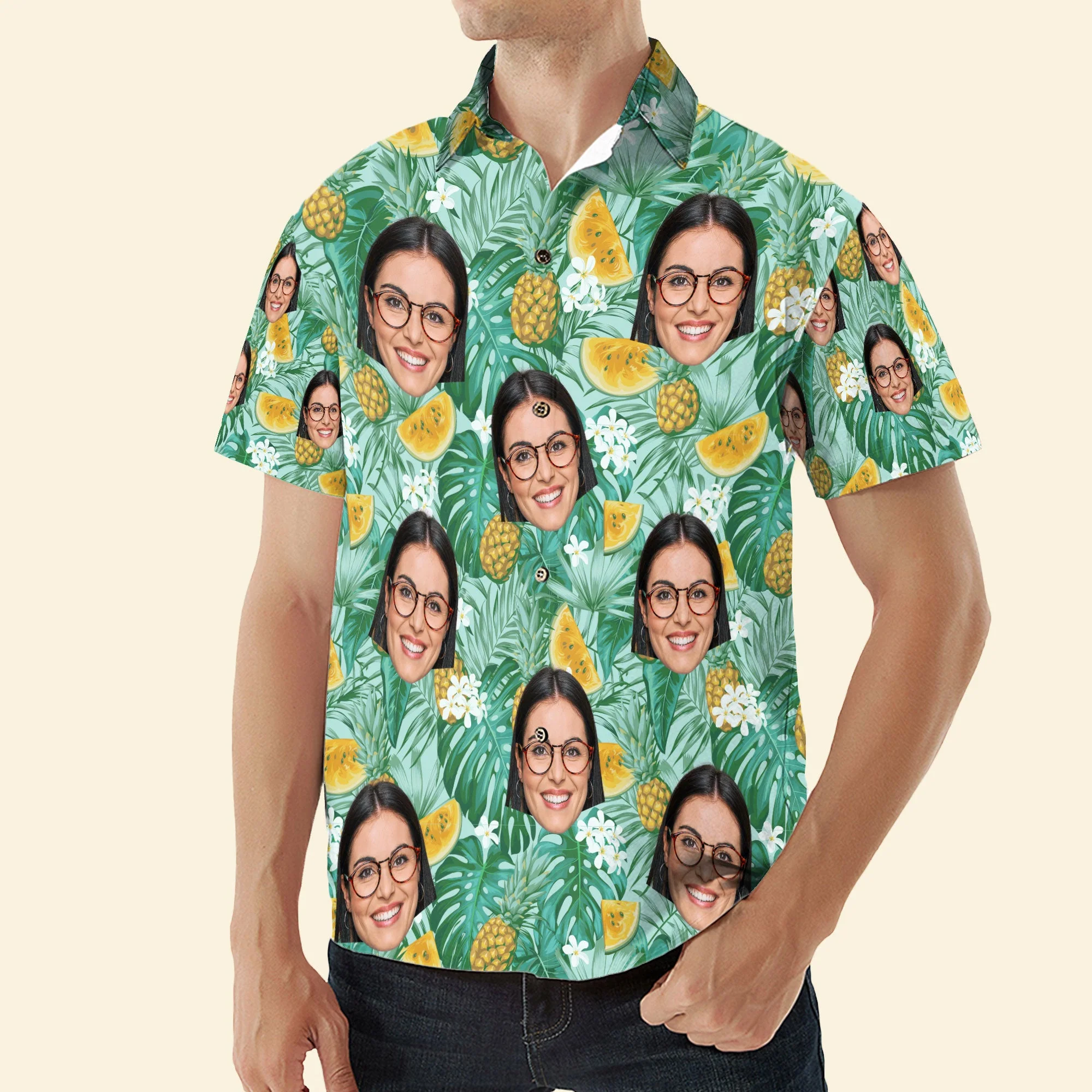 Custom Face - Personalized Photo Hawaiian Shirt - Image 5