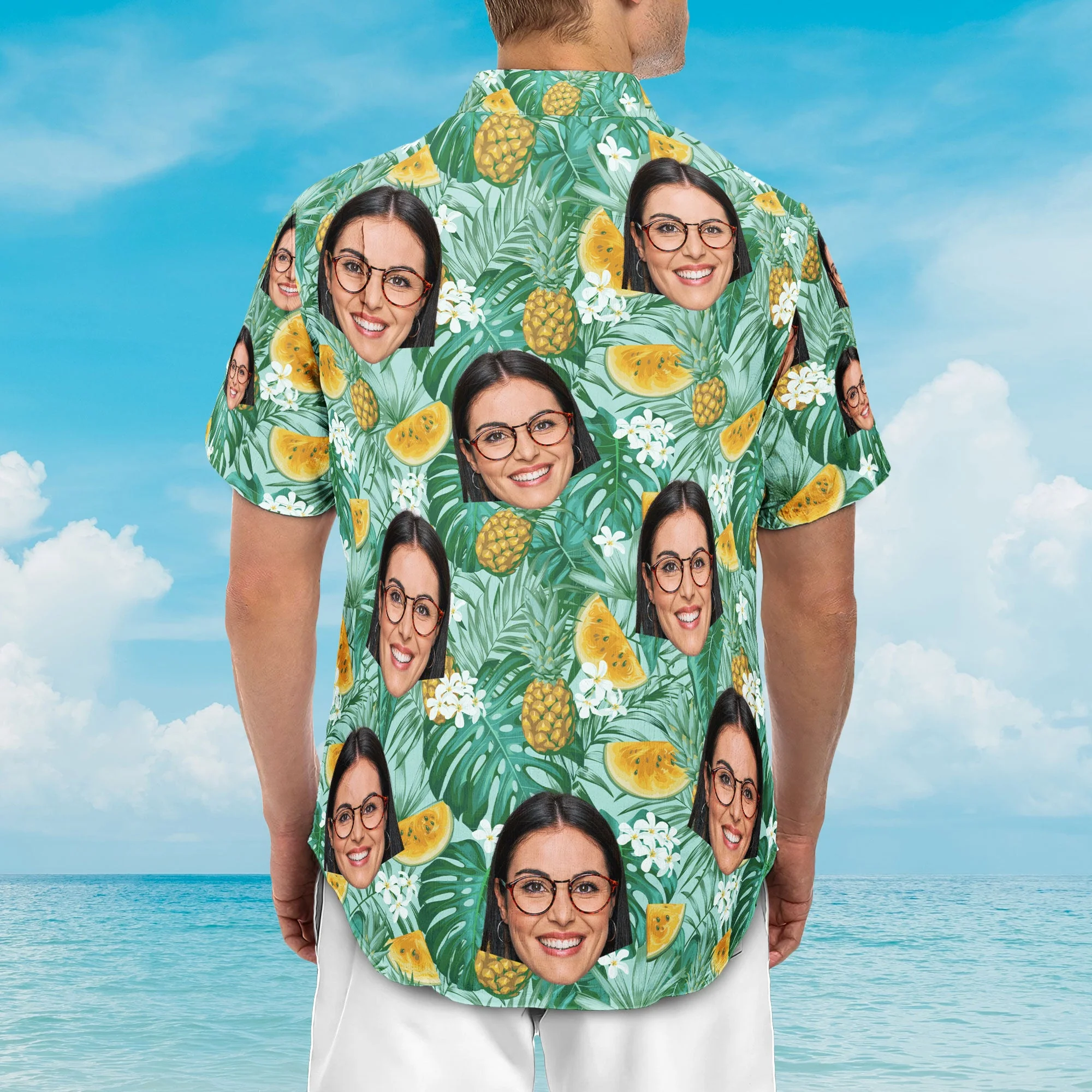 Custom Face - Personalized Photo Hawaiian Shirt - Image 6