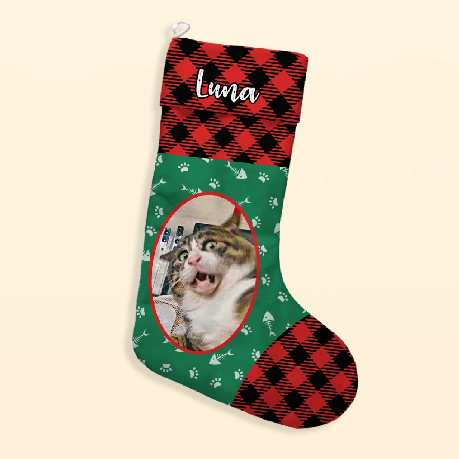 Custom Pet Photo - Personalized Photo Stocking - Image 3