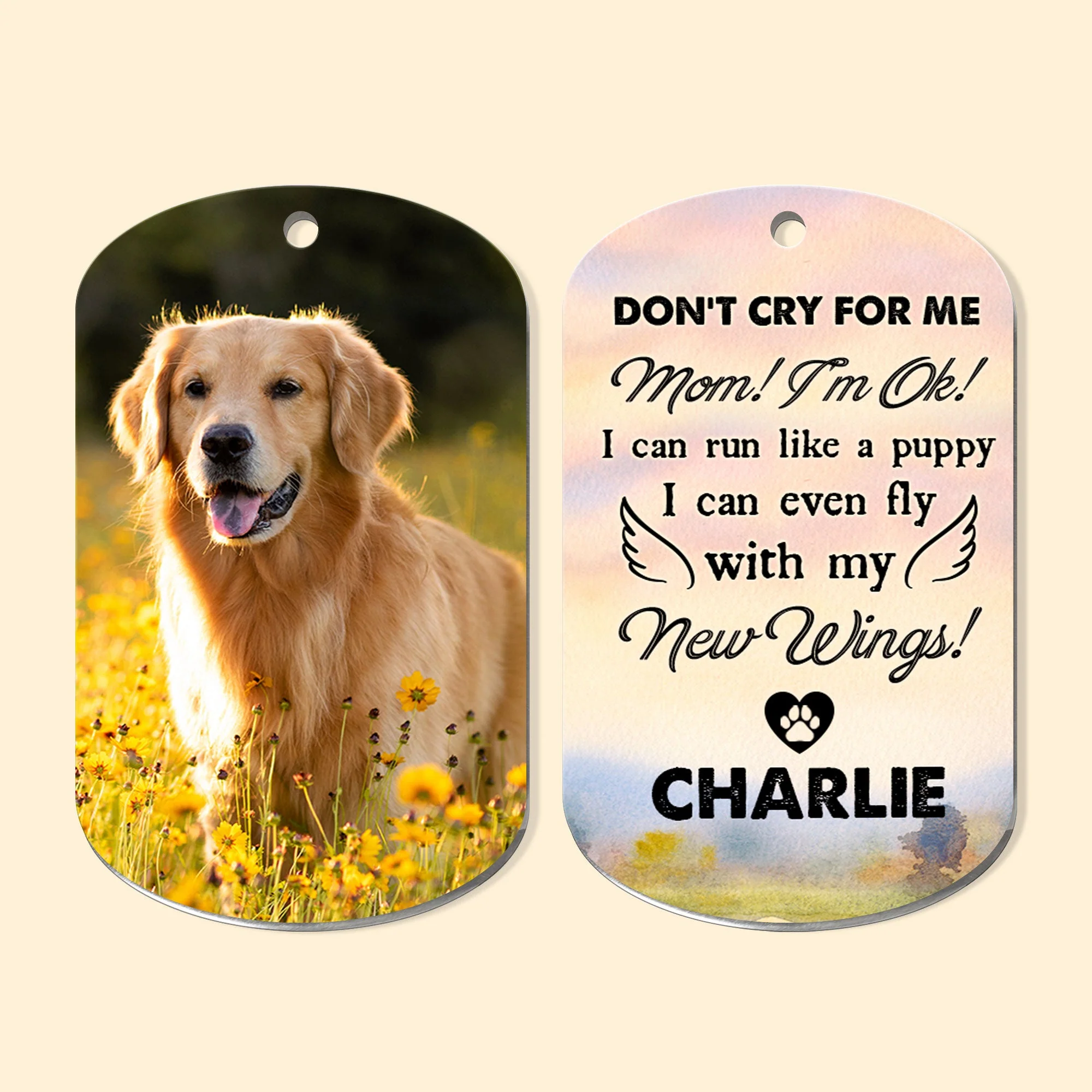 Don't Cry For Me - Personalized Photo Keychain - Image 6