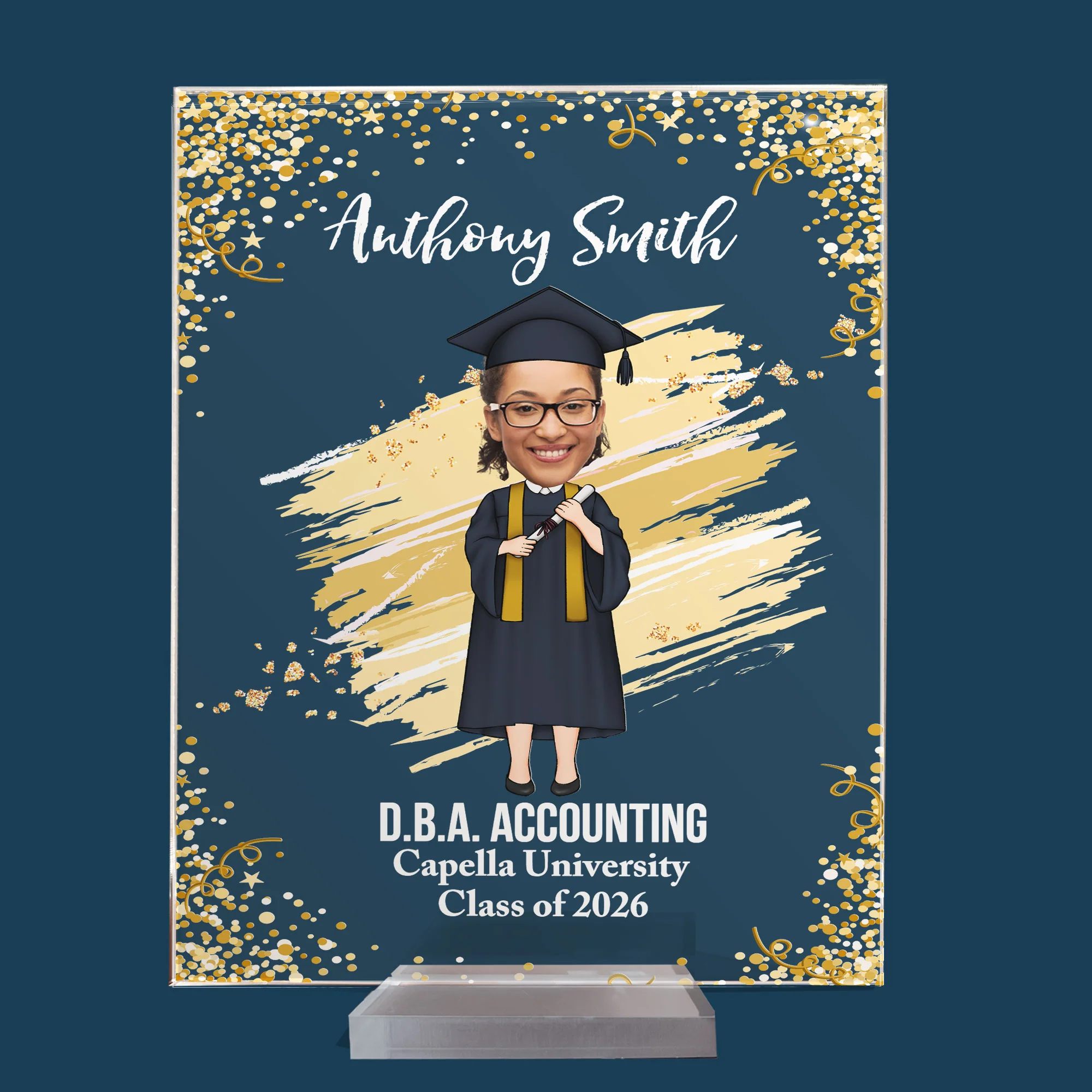 Graduation Appreciation - Personalized Acrylic Photo Plaque - Image 2