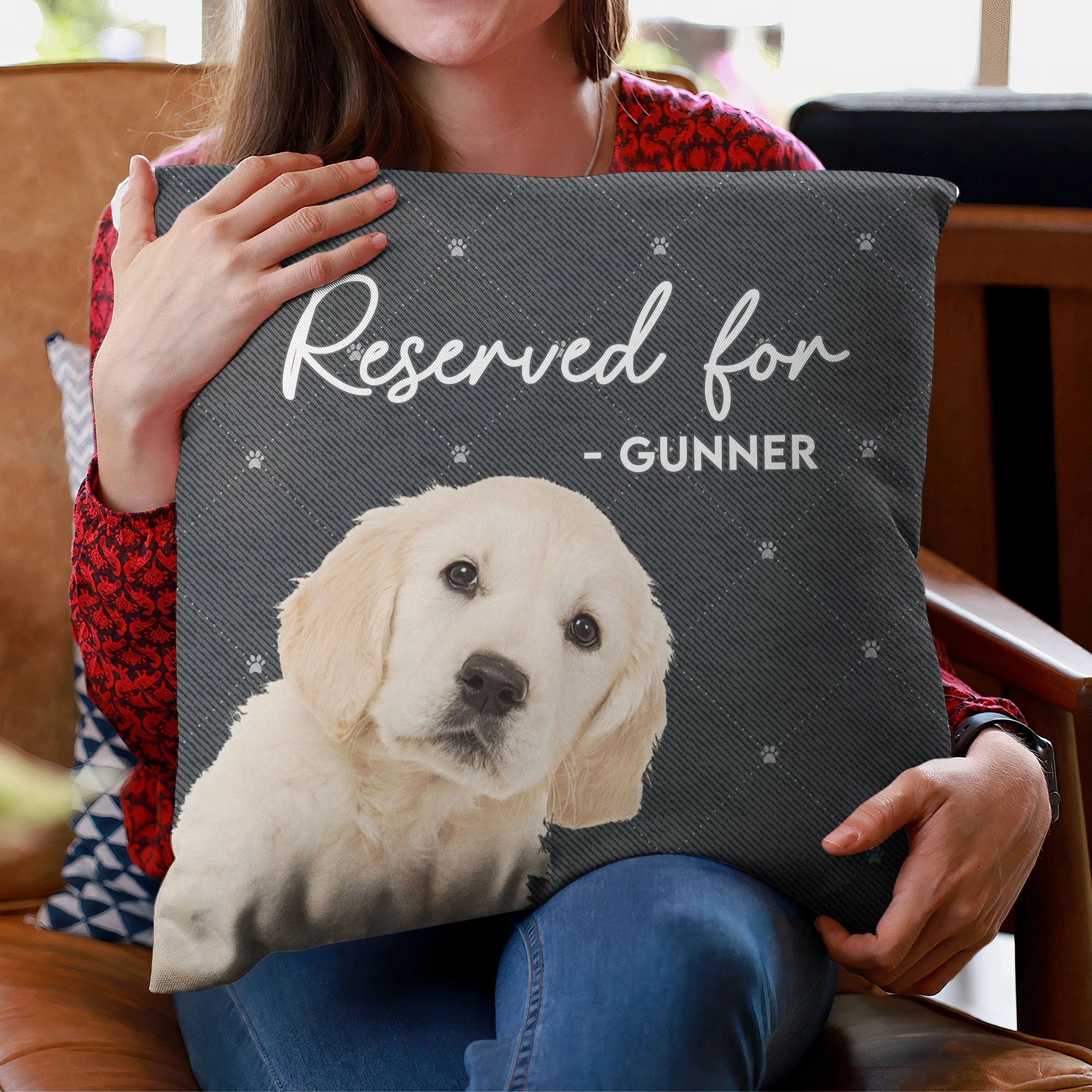 If You Miss Me Hug This Pillow - Personalized Photo Pillow (Insert Included) - Gift For Pet Lovers - Image 4