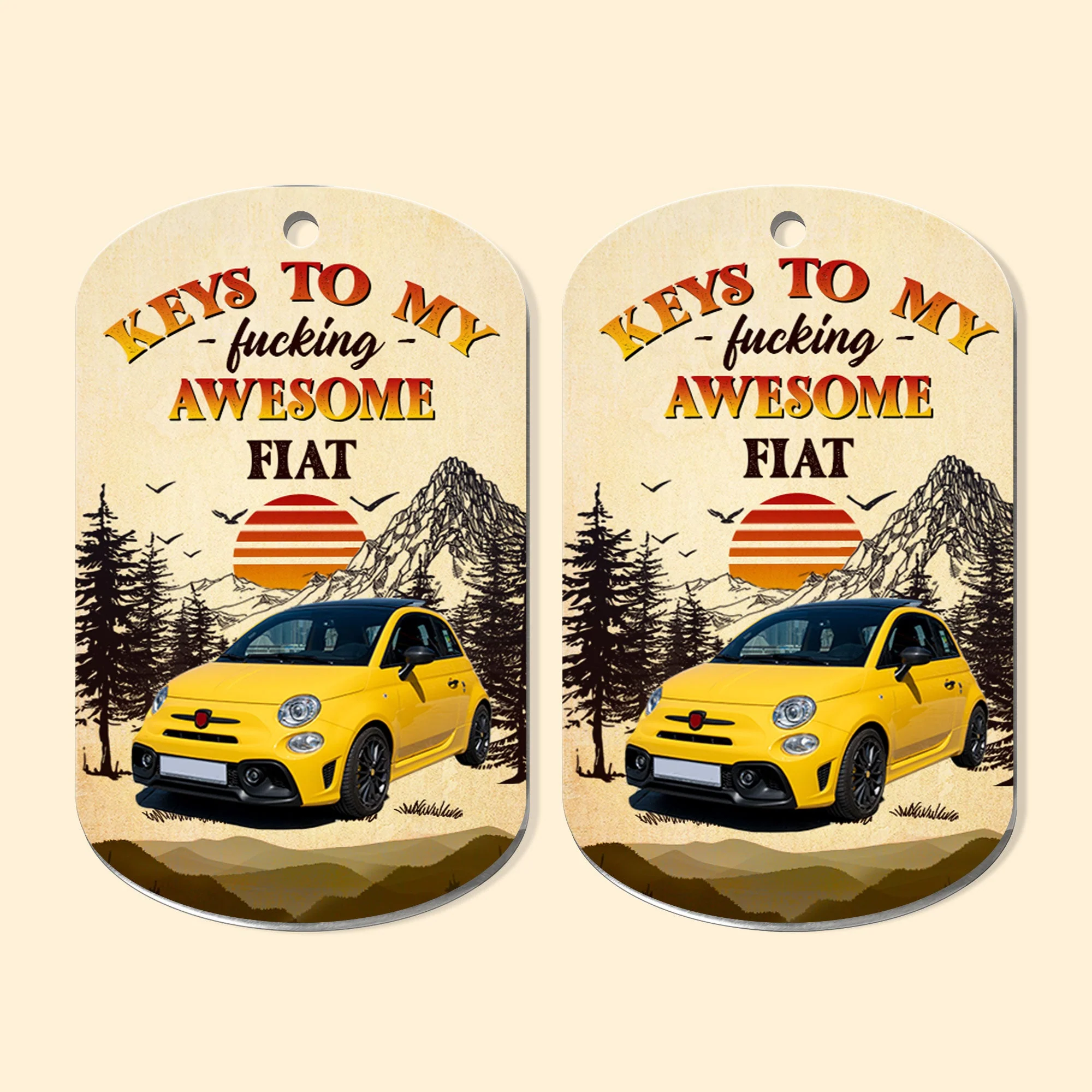 Keys To My Awesome Car - Personalized Photo Keychain - Image 5