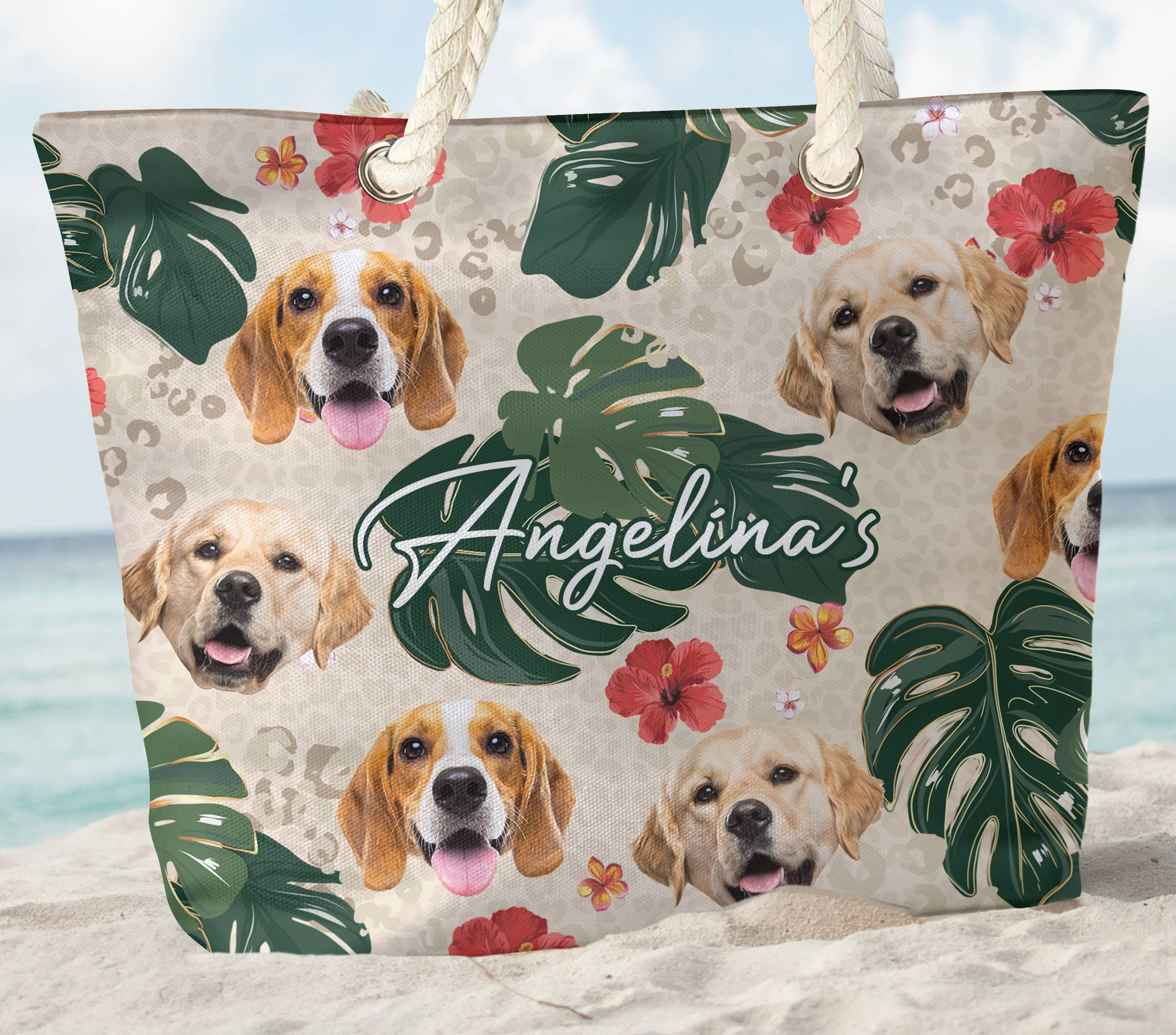 My Beach Bag - Personalized Photo Beach Bag - Image 4