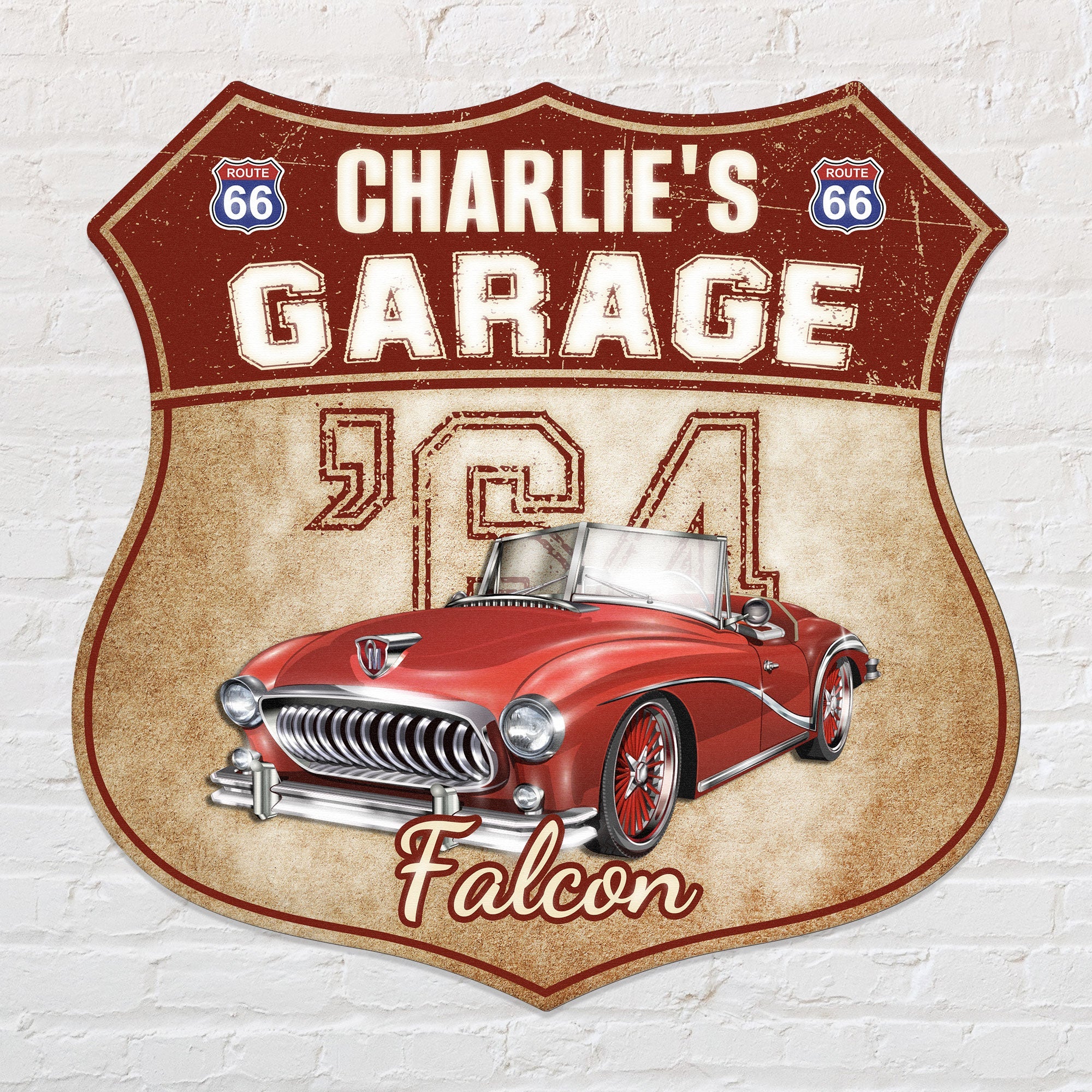 My Garage My Car - Personalized Custom Shaped Metal Photo Sign - Image 2