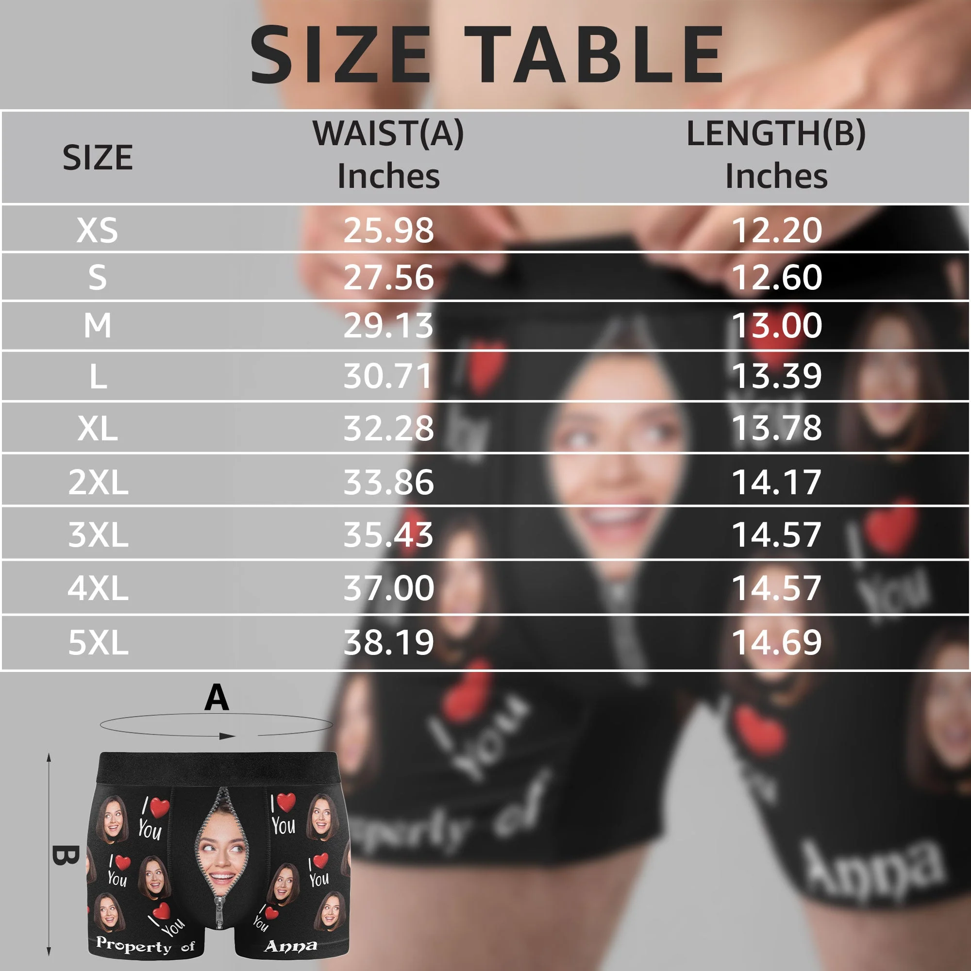 Property Of Girlfriends - Personalized Photo Men's Boxer Briefs - Birthday Gifts For Men, Him, Him, Boyfriend - Gift For Husband - Image 3