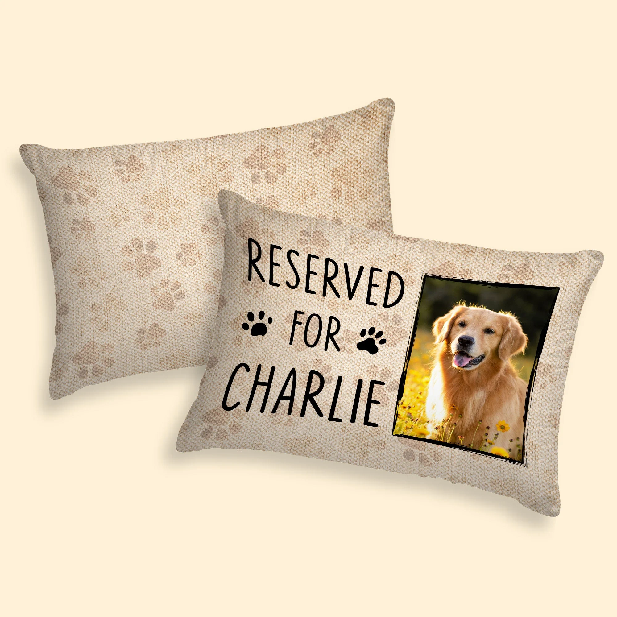 Reserved For The Pet - Personalized Photo Toddler Pillow - Image 3