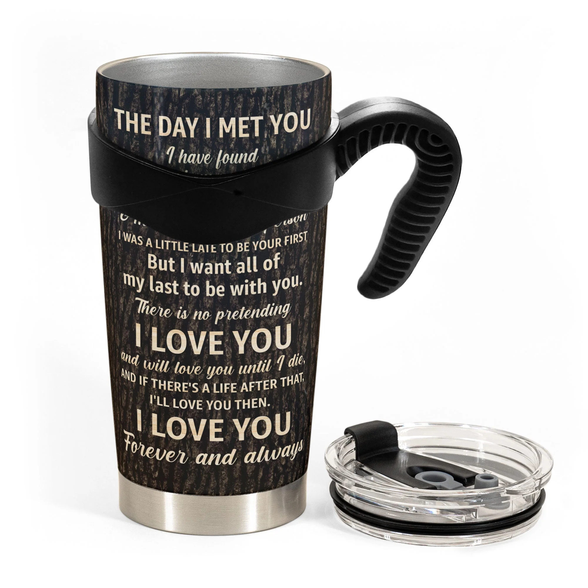 The Day I Met You I Found The One - Personalized Photo Tumbler Cup - Image 6